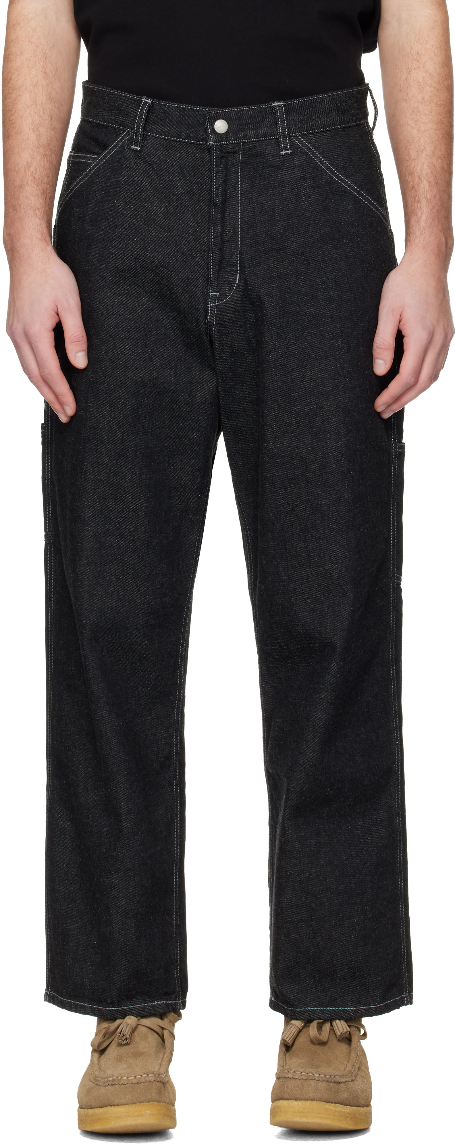 Neighborhood: Black Painter Jeans | SSENSE