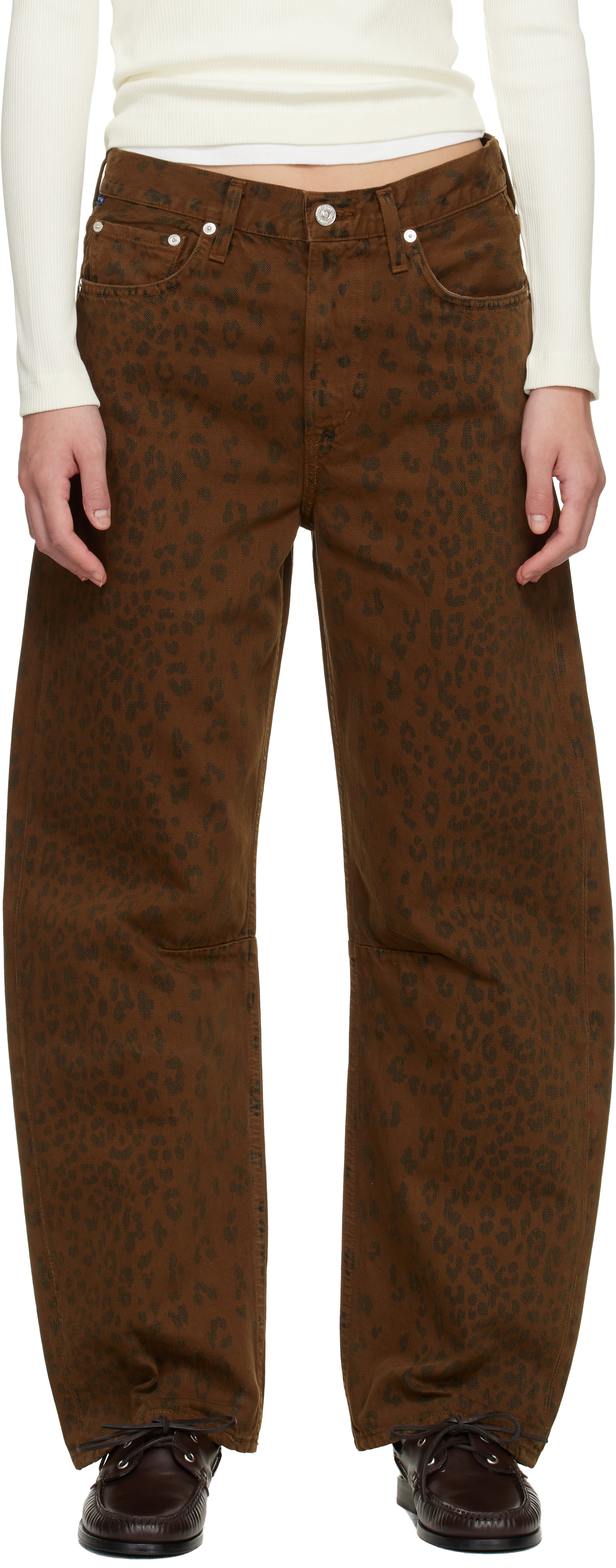 MONOTAINO JEANS フード付きブラウンベスト 44サイズ 261030F069030_1.jpg