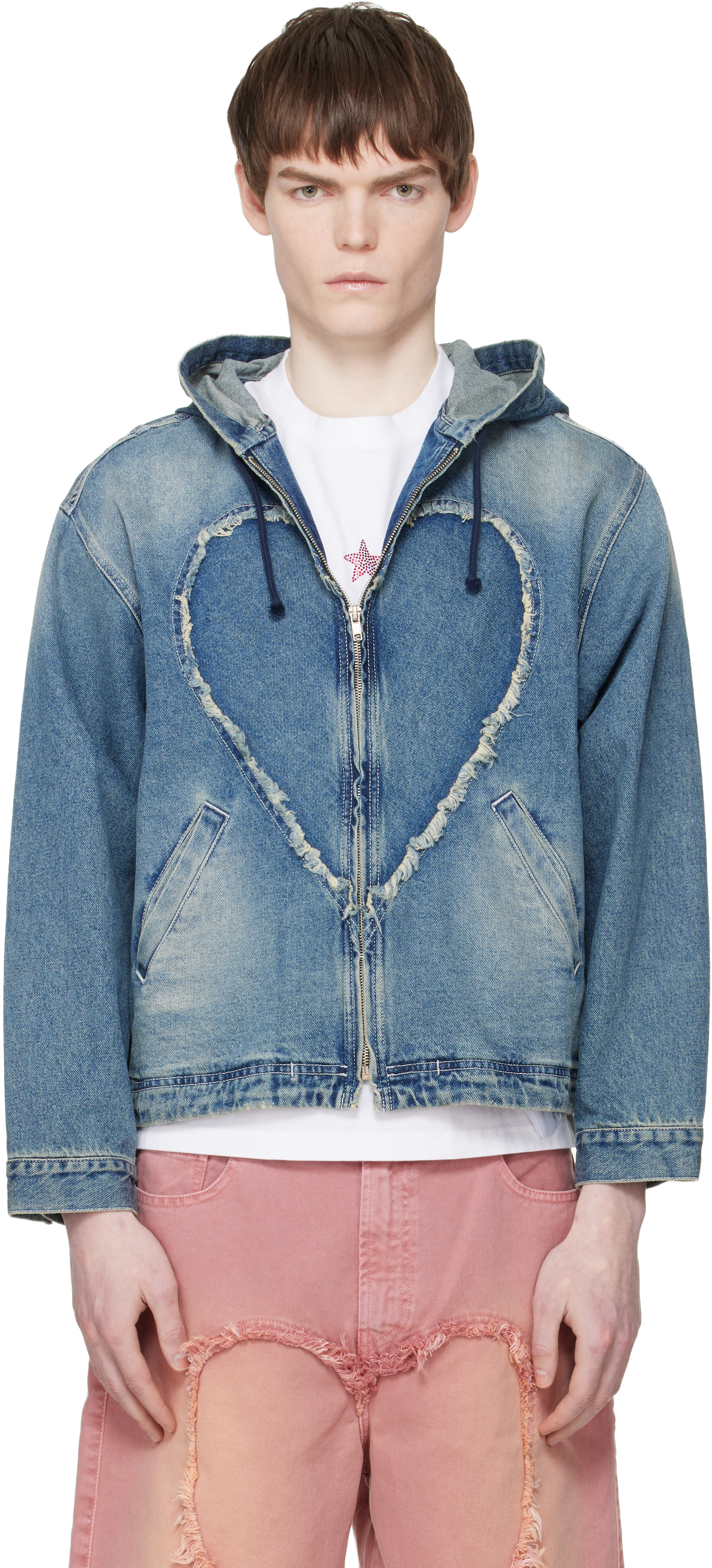 Carne bollente デニムジャケット Carne Bollente Blue Denim Bimbo Unchained 2 Jacket Carne Bollente