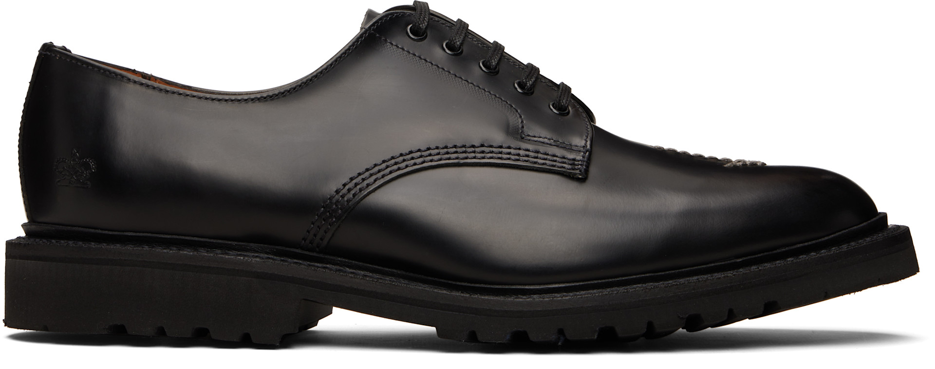 Comme des Garçons Homme: Black Sanders Edition Glossy Leather