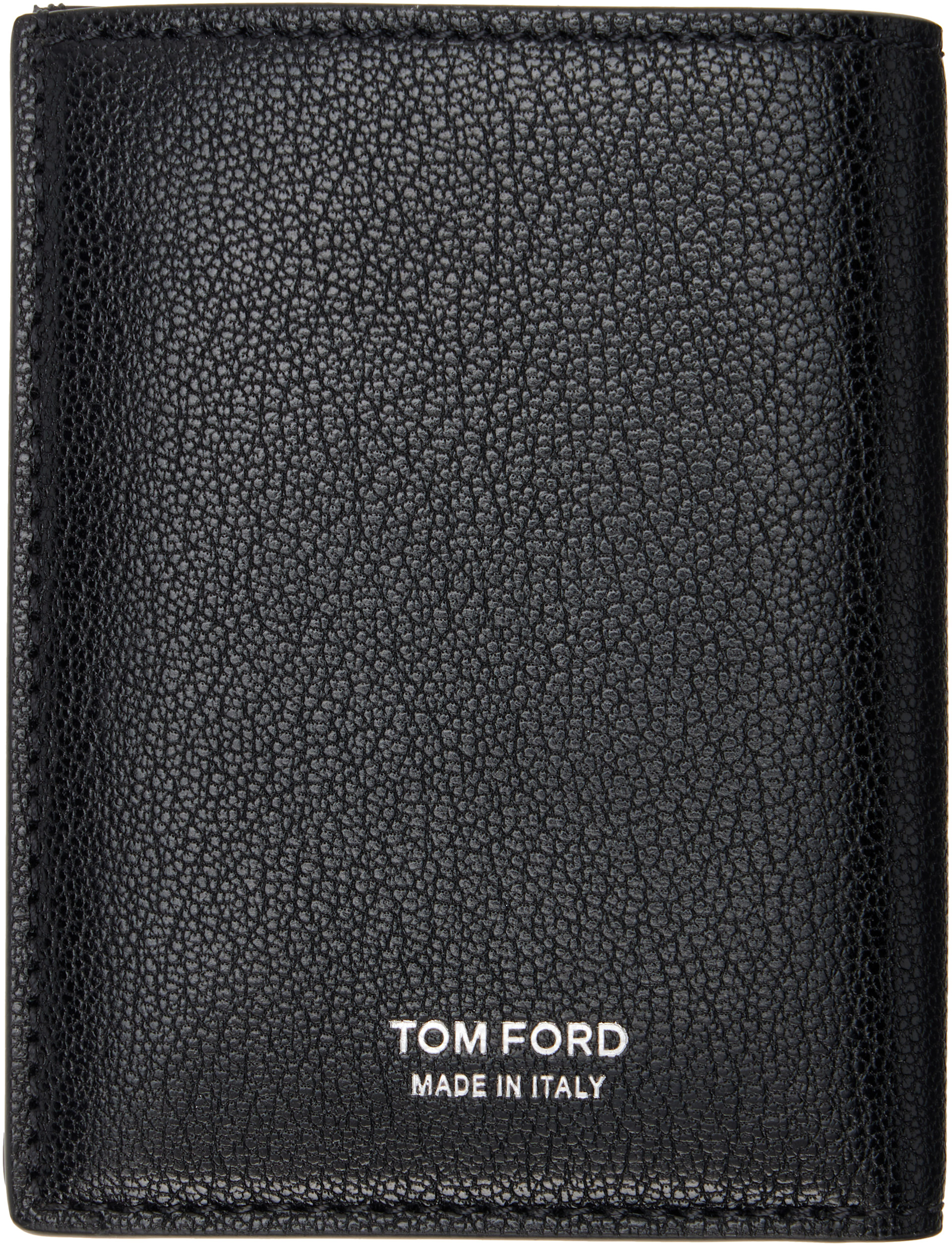 TOM FORD: Black Elongated T Line Folding Card Holder | SSENSE