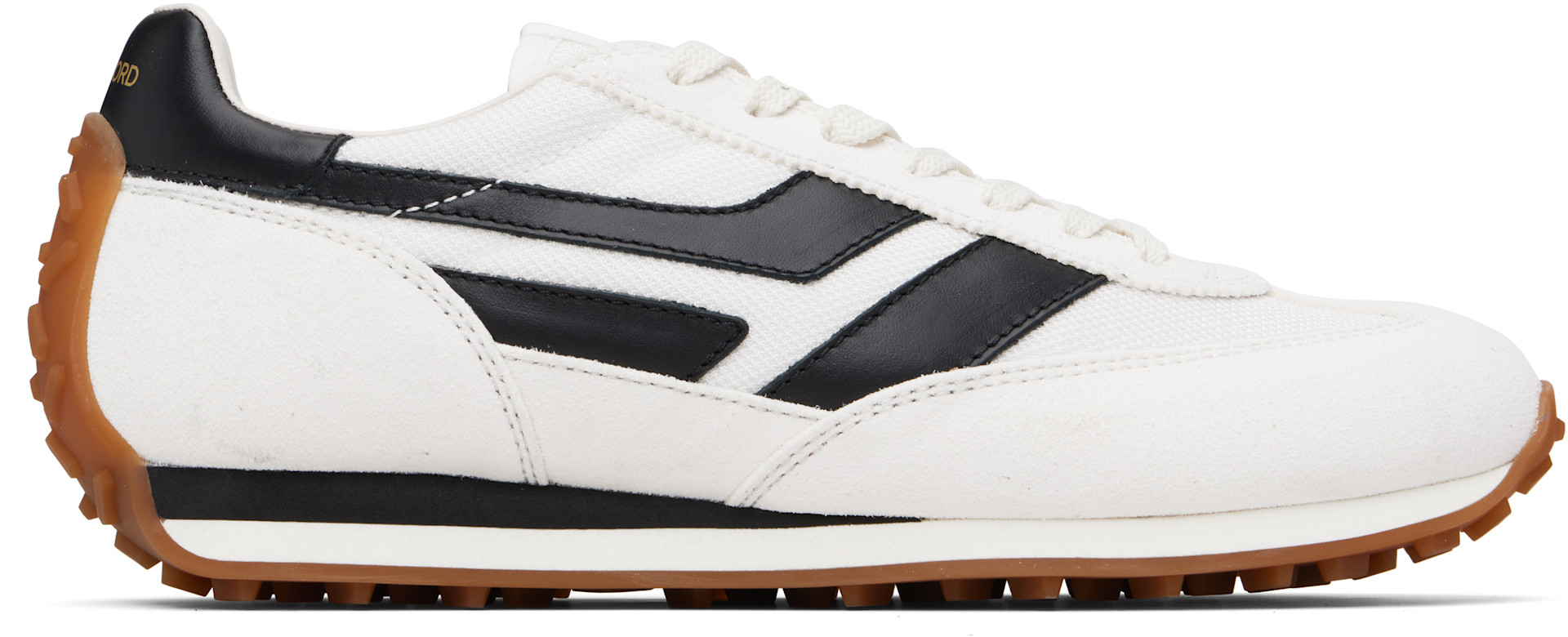 TOM FORD: White Suede Mick Sneakers | SSENSE