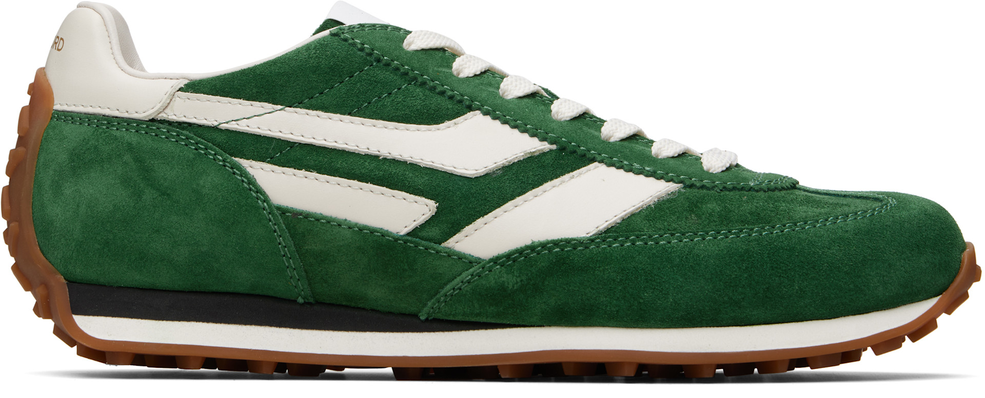★TOM★ TOM FORD: Green Suede Mick Sneakers | SSENSE