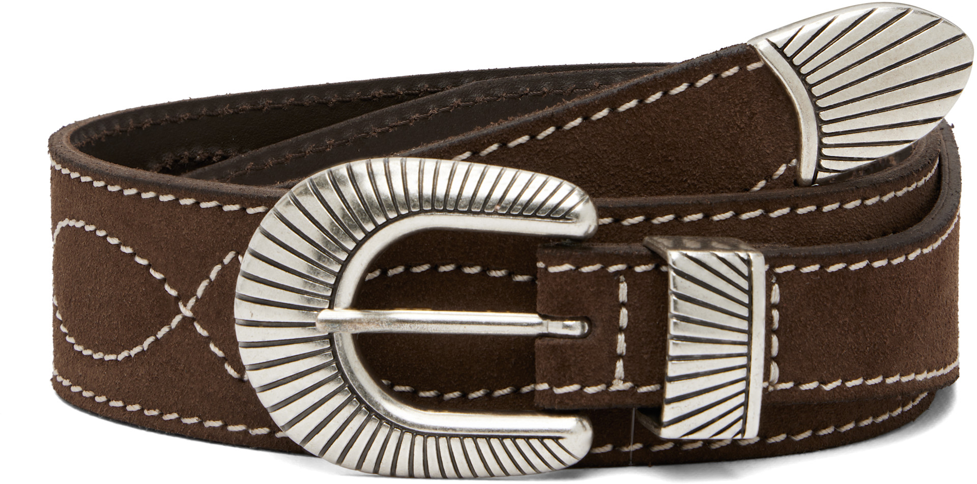 Nudie Jeans: Brown Western Ranch Belt | SSENSE Canada