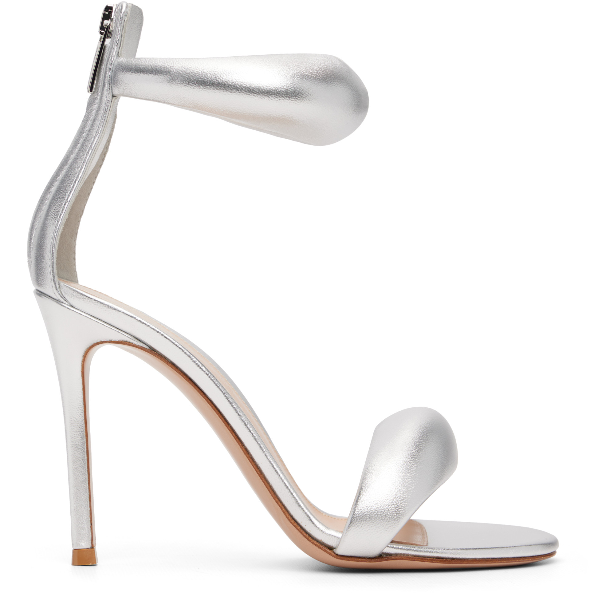 Gianvito Rossi: Silver Bijoux Heeled Sandals | SSENSE