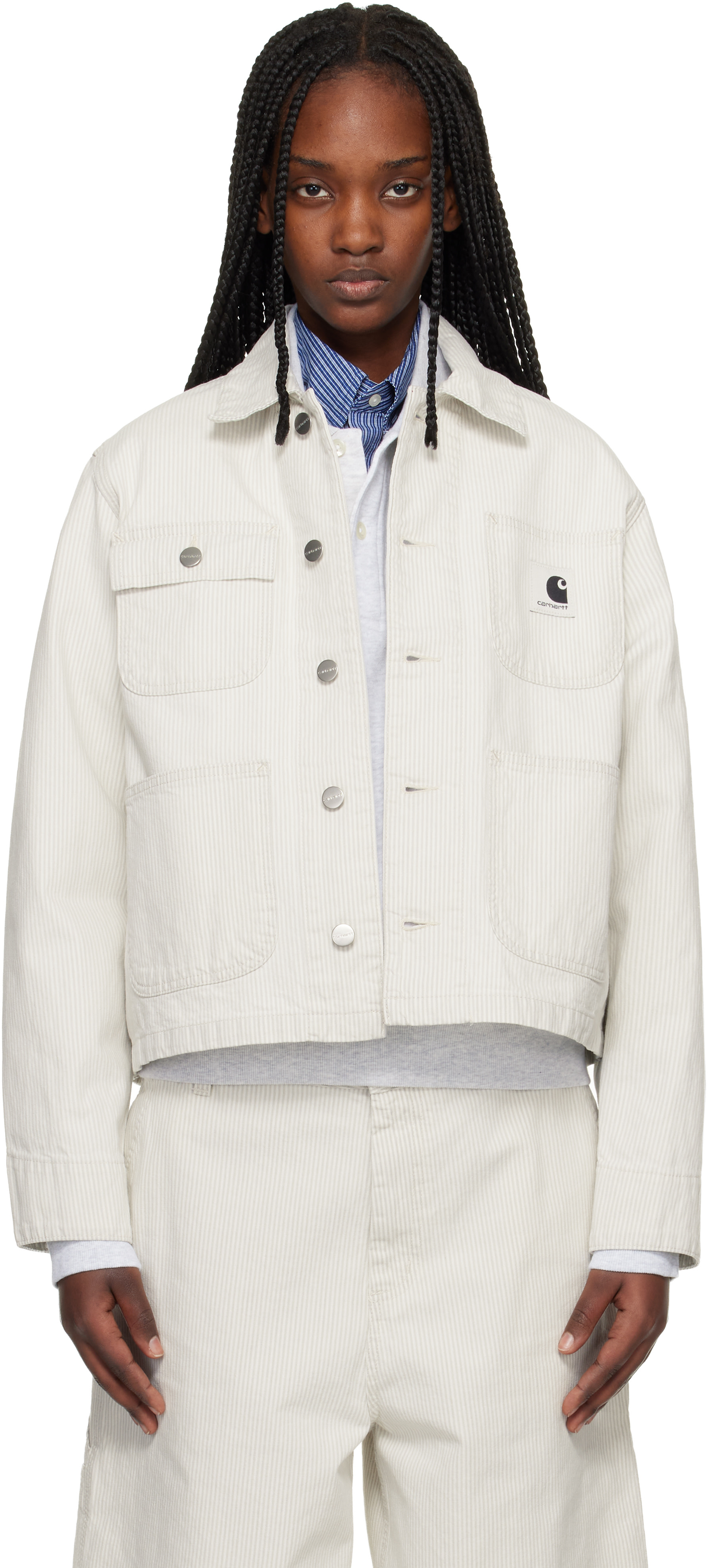 ウィメンズ用 Carhartt Work In Progress デニムジャケット | SSENSE 日本