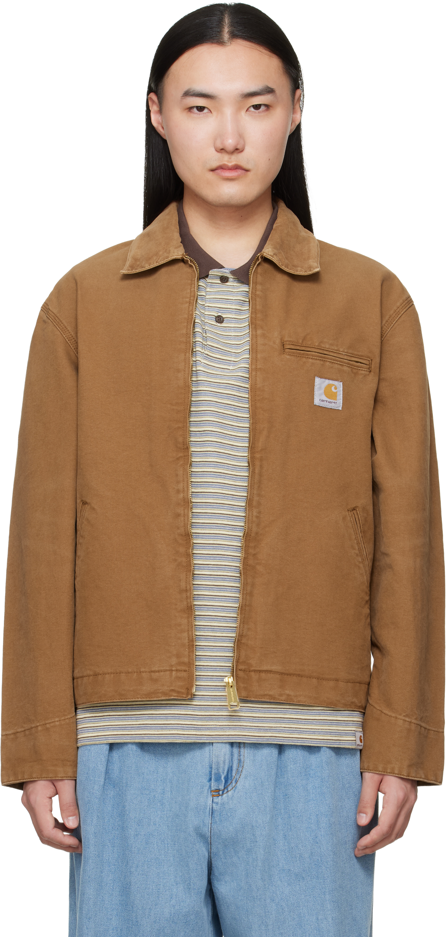 Carhartt Work In Progress: Tan Detroit Jacket | SSENSE