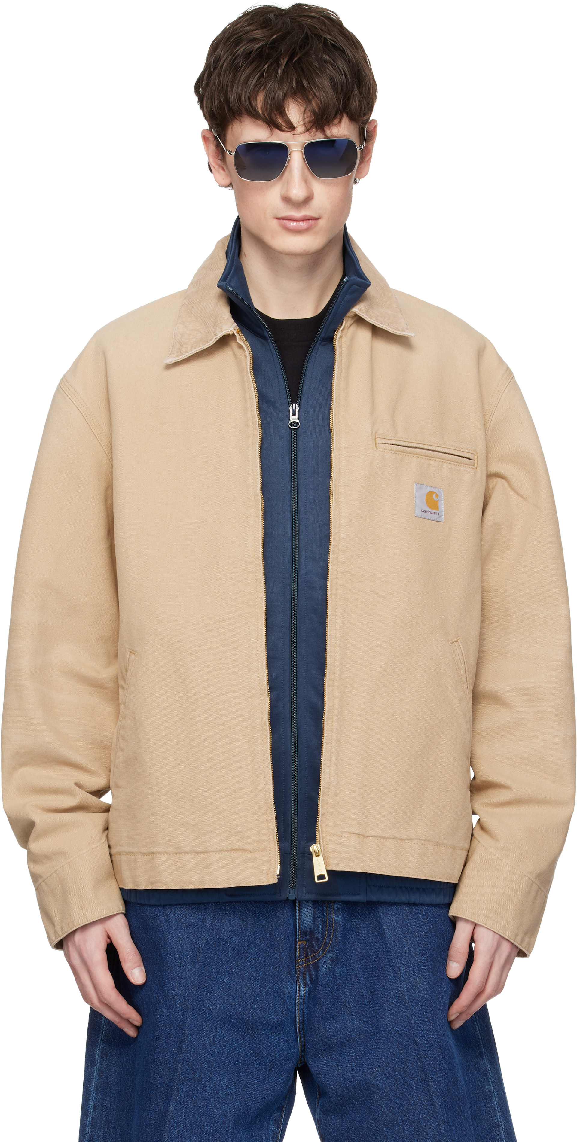 Carhartt Work In Progress: Beige Detroit Jacket | SSENSE