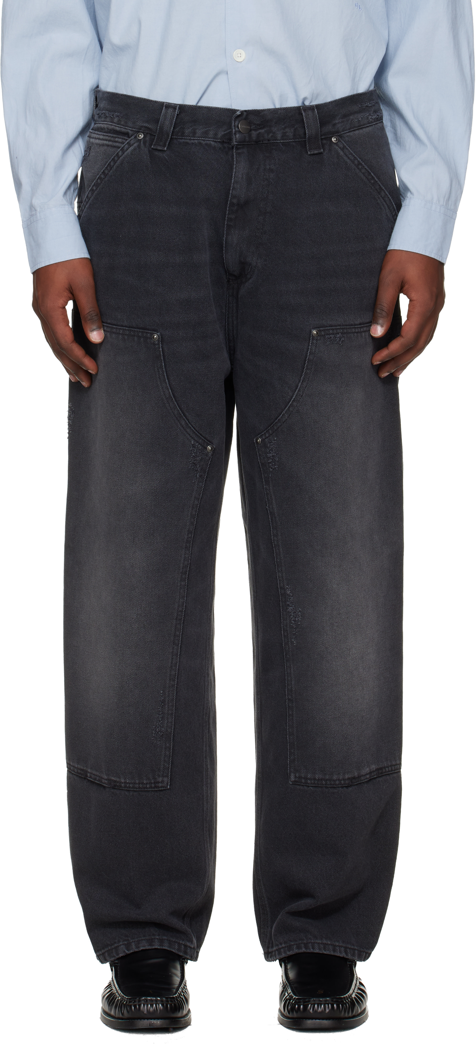Carhartt Work In Progress: Gray OG Double Knee Jeans | SSENSE