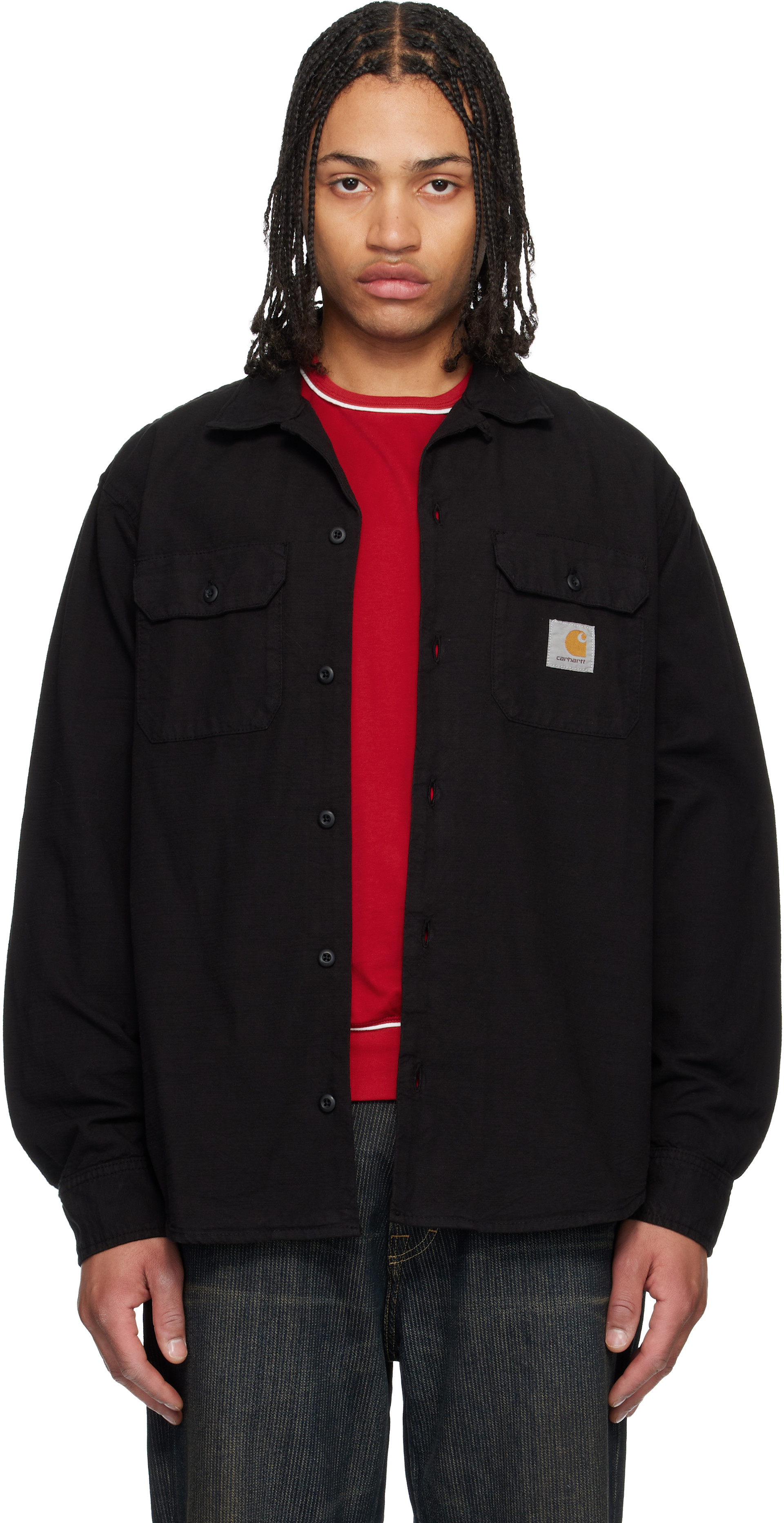 Carhartt Work In Progress: Black Kelsey Shirt | SSENSE