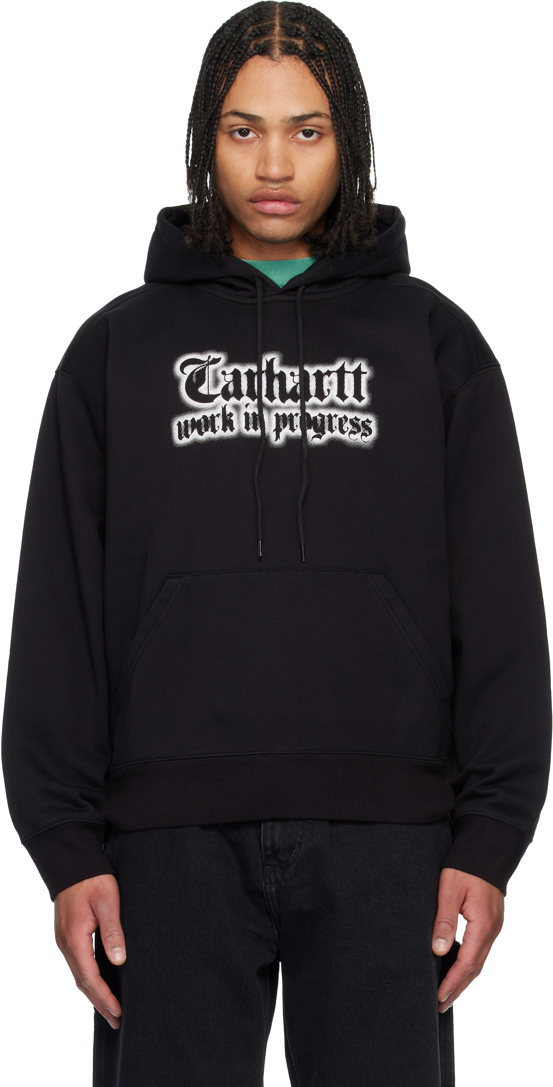 Carhartt Work In Progress: Black World Tour Hoodie | SSENSE Canada