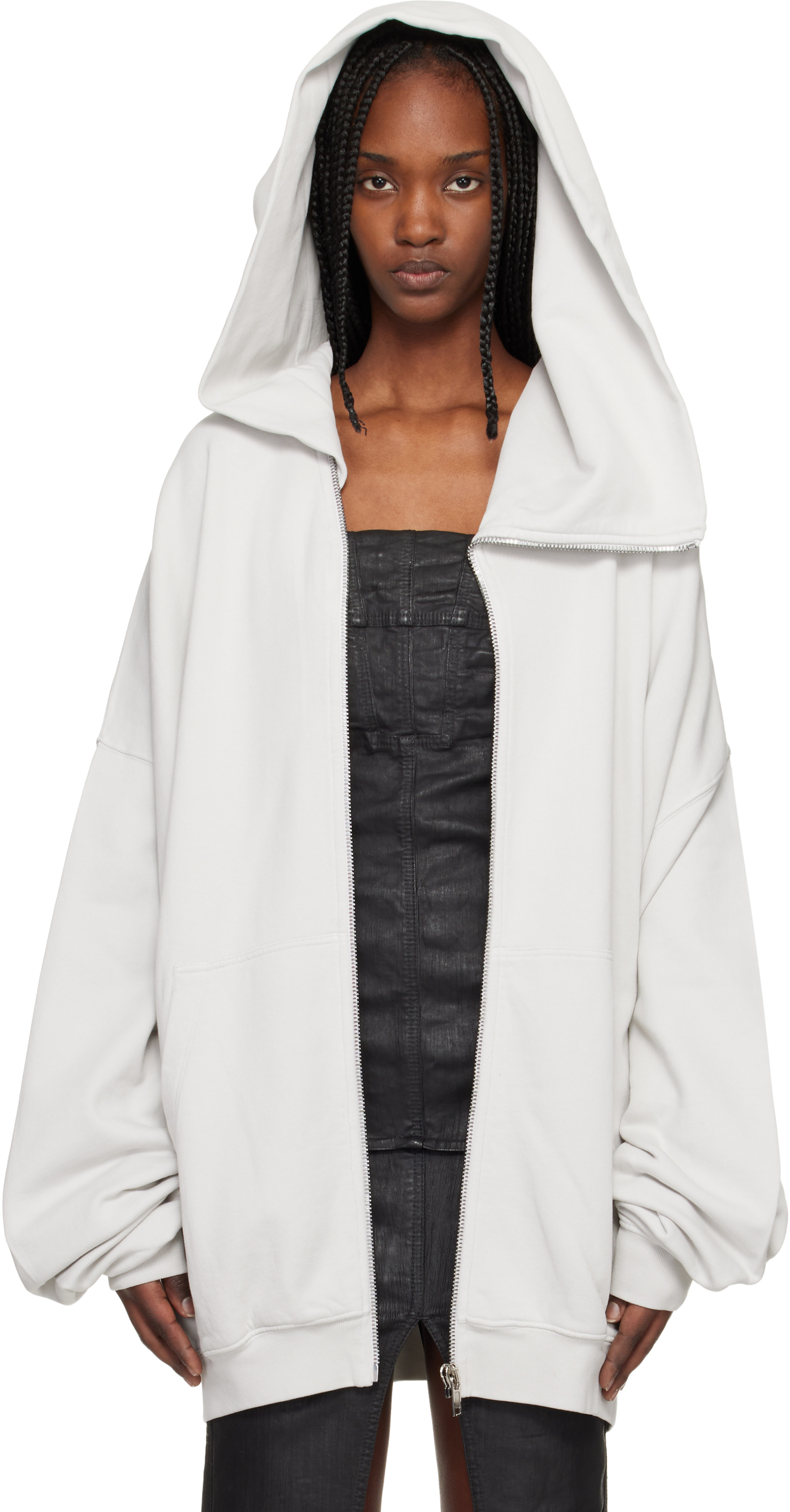 Rick Owens DRKSHDW: Off-White Temple Mountain Hun Hoodie | SSENSE