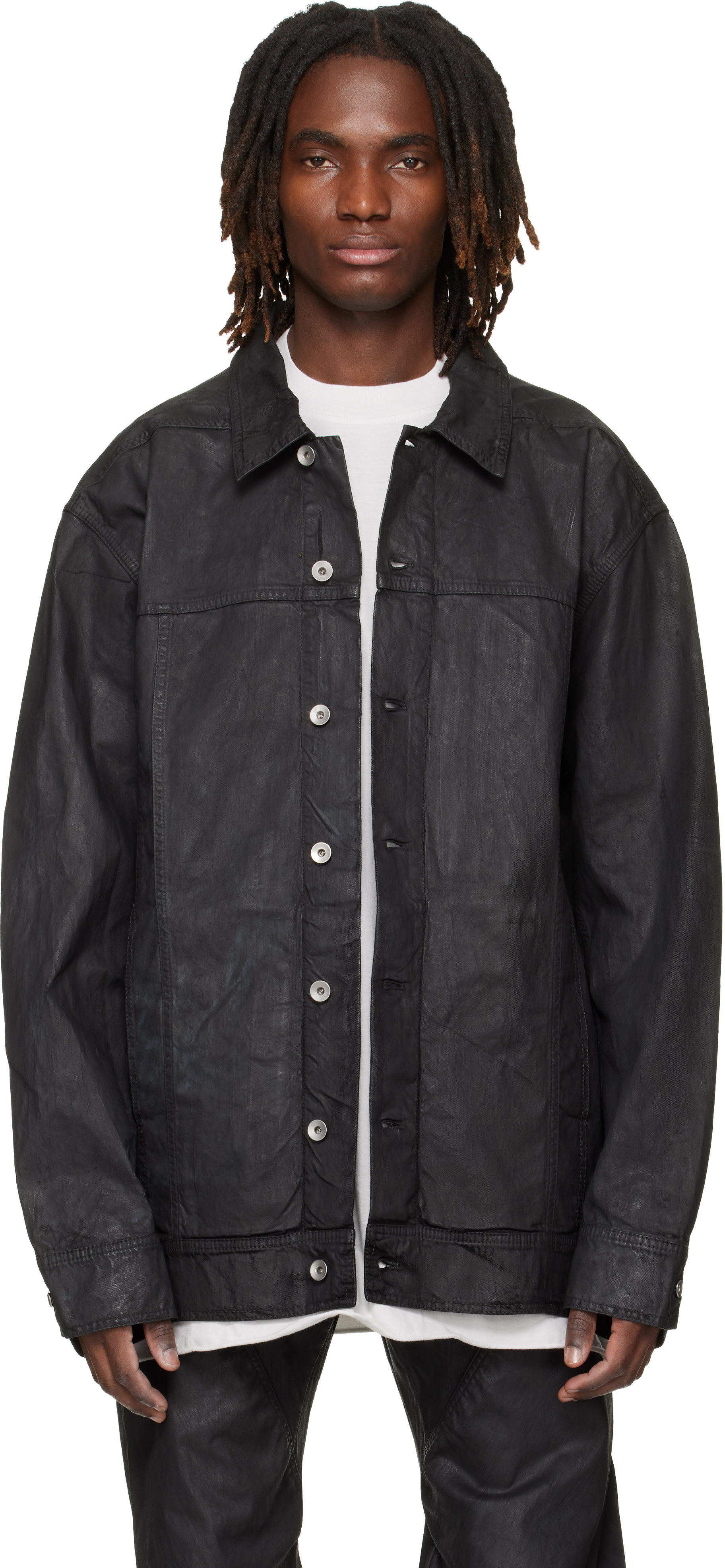 メンズ用 Rick Owens DRKSHDW デニムジャケット | SSENSE 日本 メンズ用 Rick Owens DRKSHDW デニムジャケット | SSENSE 日本