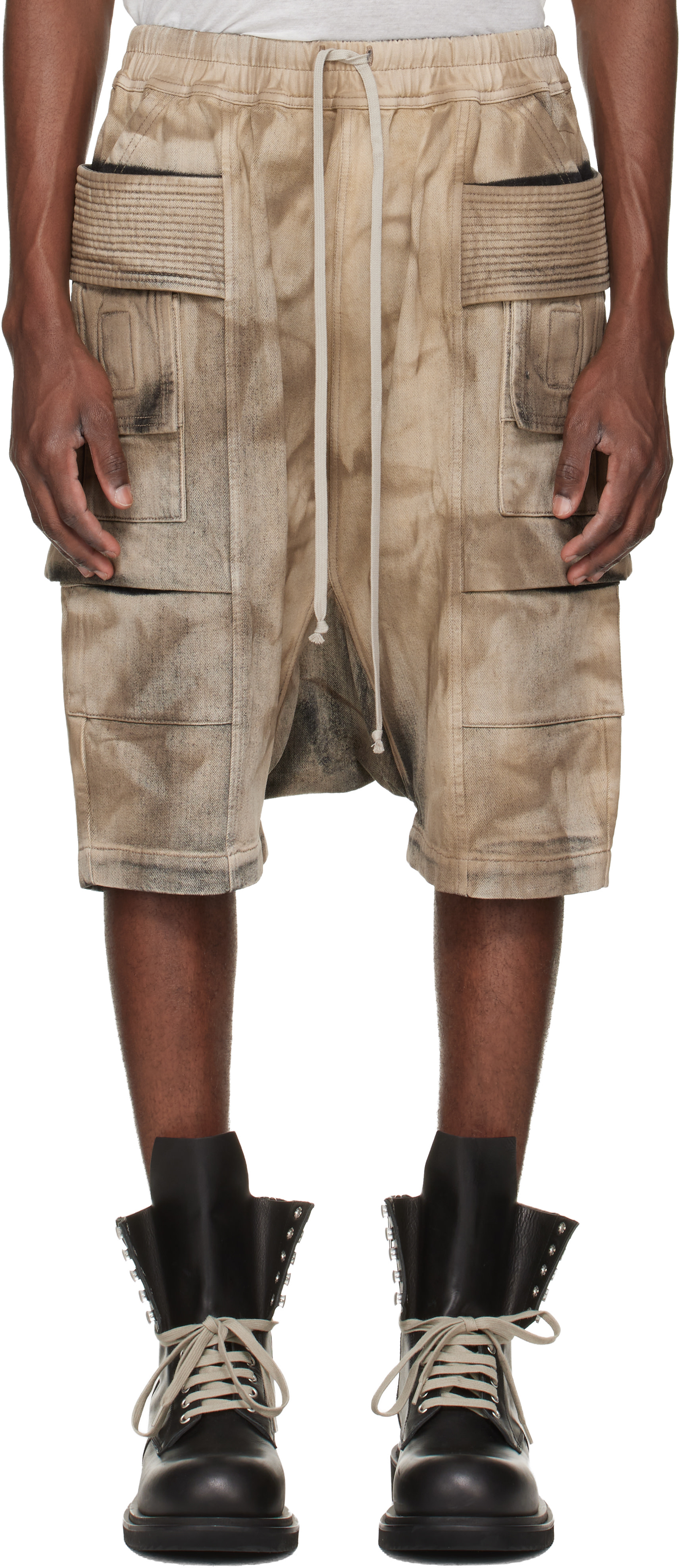16aw Rick Owens 幾何学模様 ショートパンツ DRKSHDW Rick Owens DRKSHDW（リック・オウエンス・ダークシャドウ）メンズ