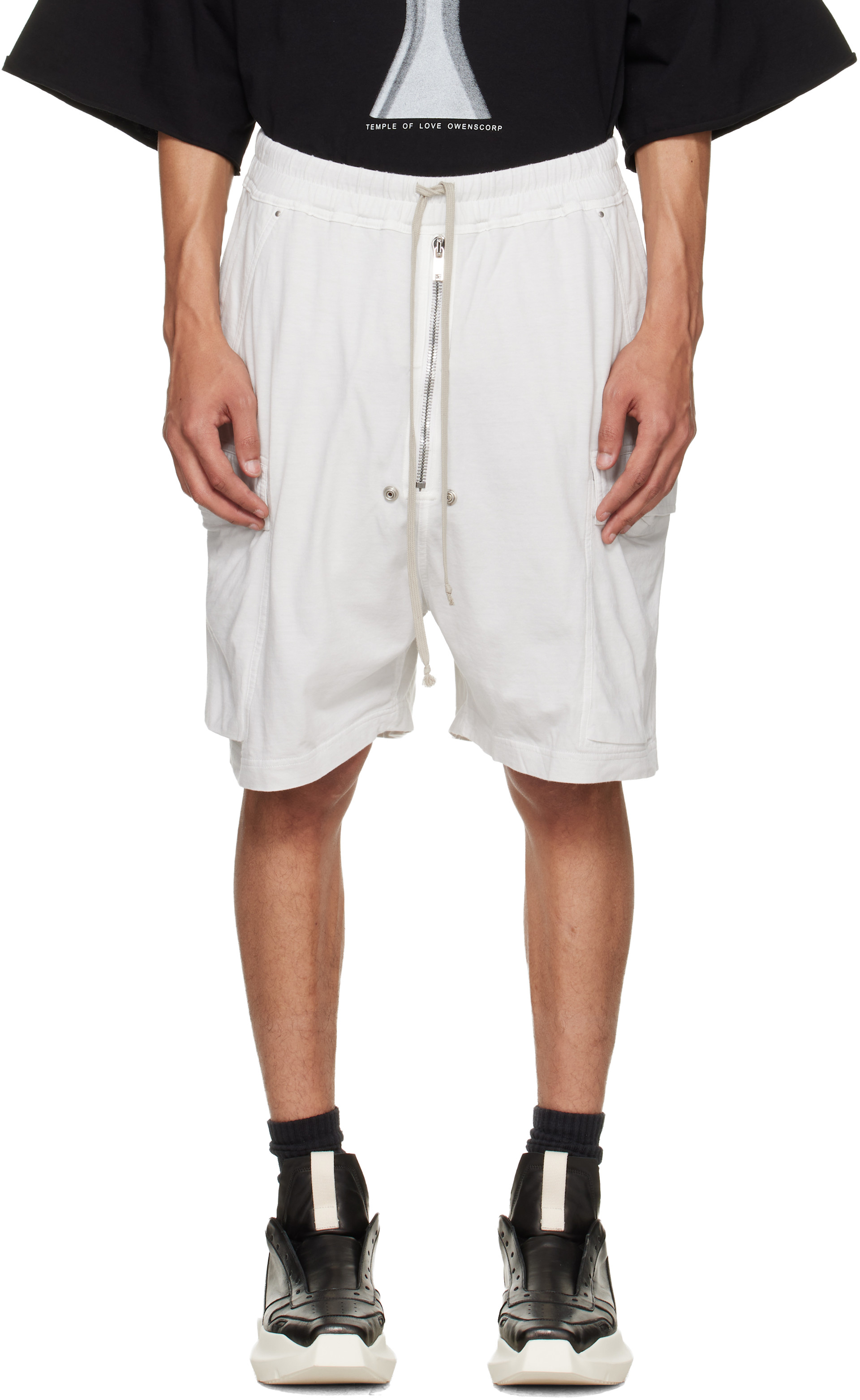 16aw Rick Owens 幾何学模様 ショートパンツ DRKSHDW メンズ用 Rick Owens DRKSHDW ショートパンツ | SSENSE 日本