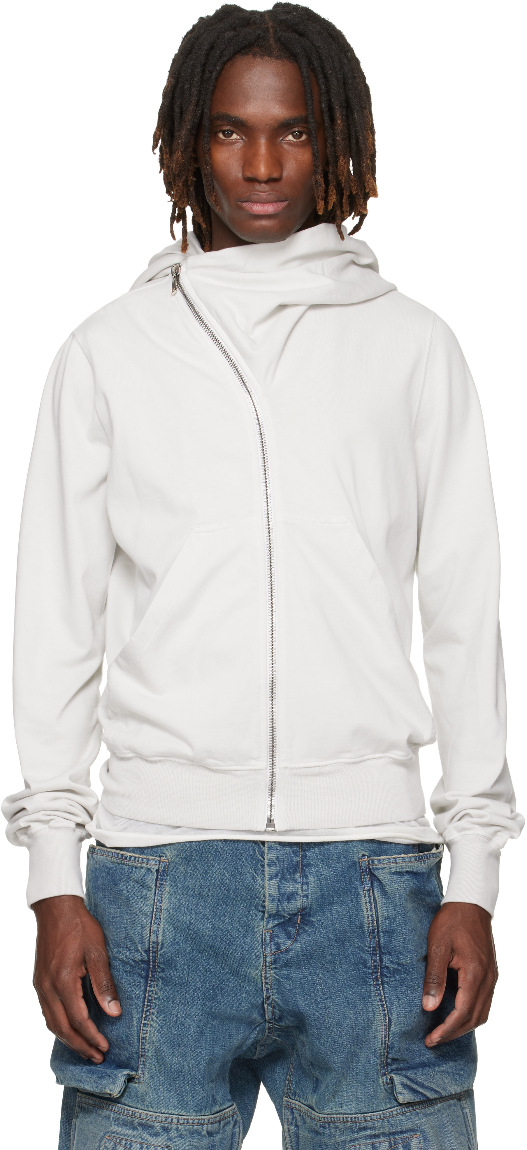 Rick Owens DRKSHDW: Off-White Temple Mountain Hoodie | SSENSE Canada Rick Owens DRKSHDW: Off-White Temple Mountain Hoodie | SSENSE Canada