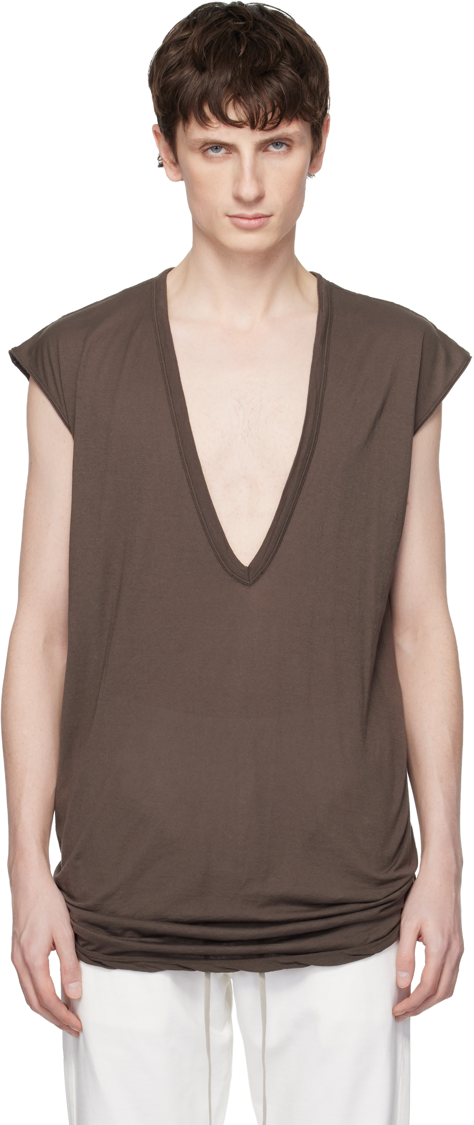 Rick Owens DRKSHDW: グレー Temple Dylan トップス | SSENSE 日本