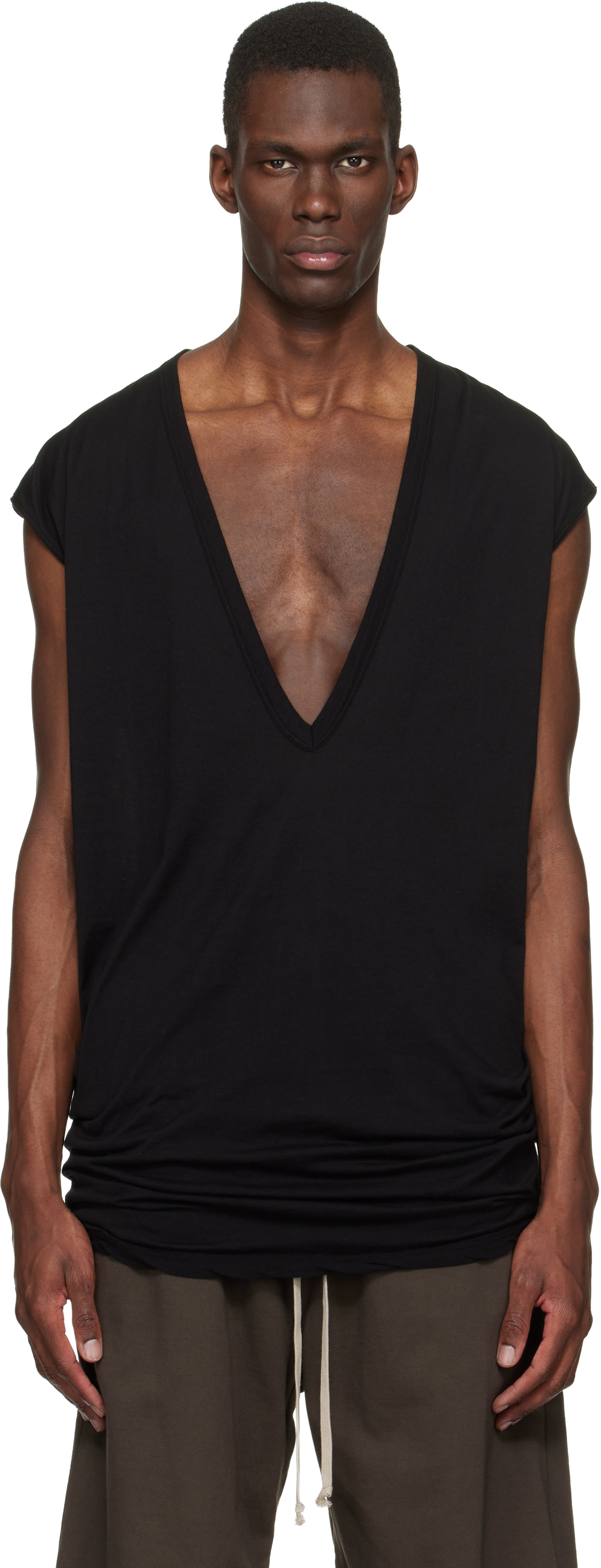 Rick Owens DRKSHDW: Black Temple Dylan T-shirt | SSENSE