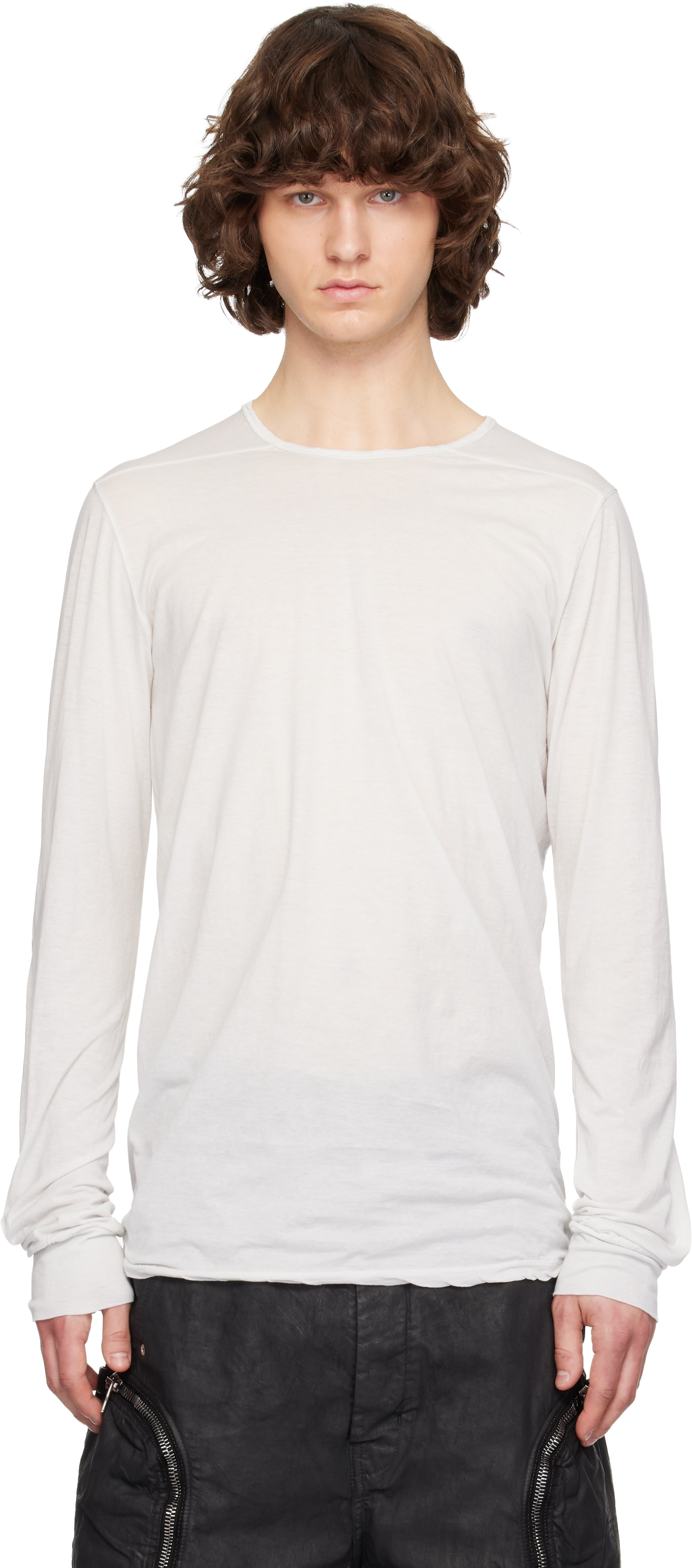 Rick Owens DRKSHDW: Off-White Temple Level LS T-shirt | SSENSE