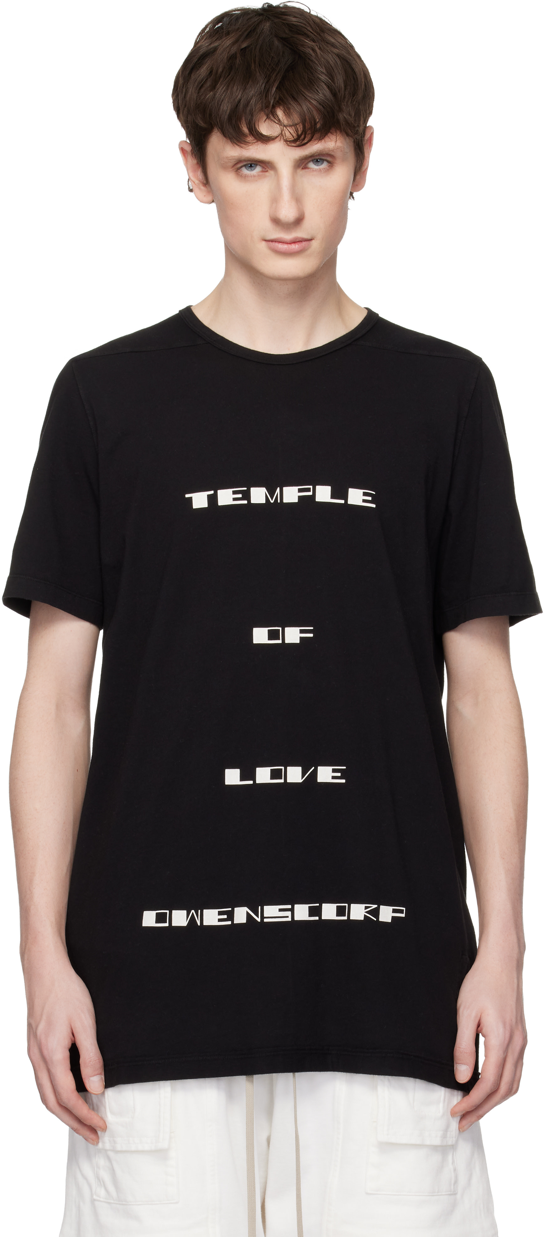 Rick Owens DRKSHDW: ブラック Temple Level Tシャツ | SSENSE 日本