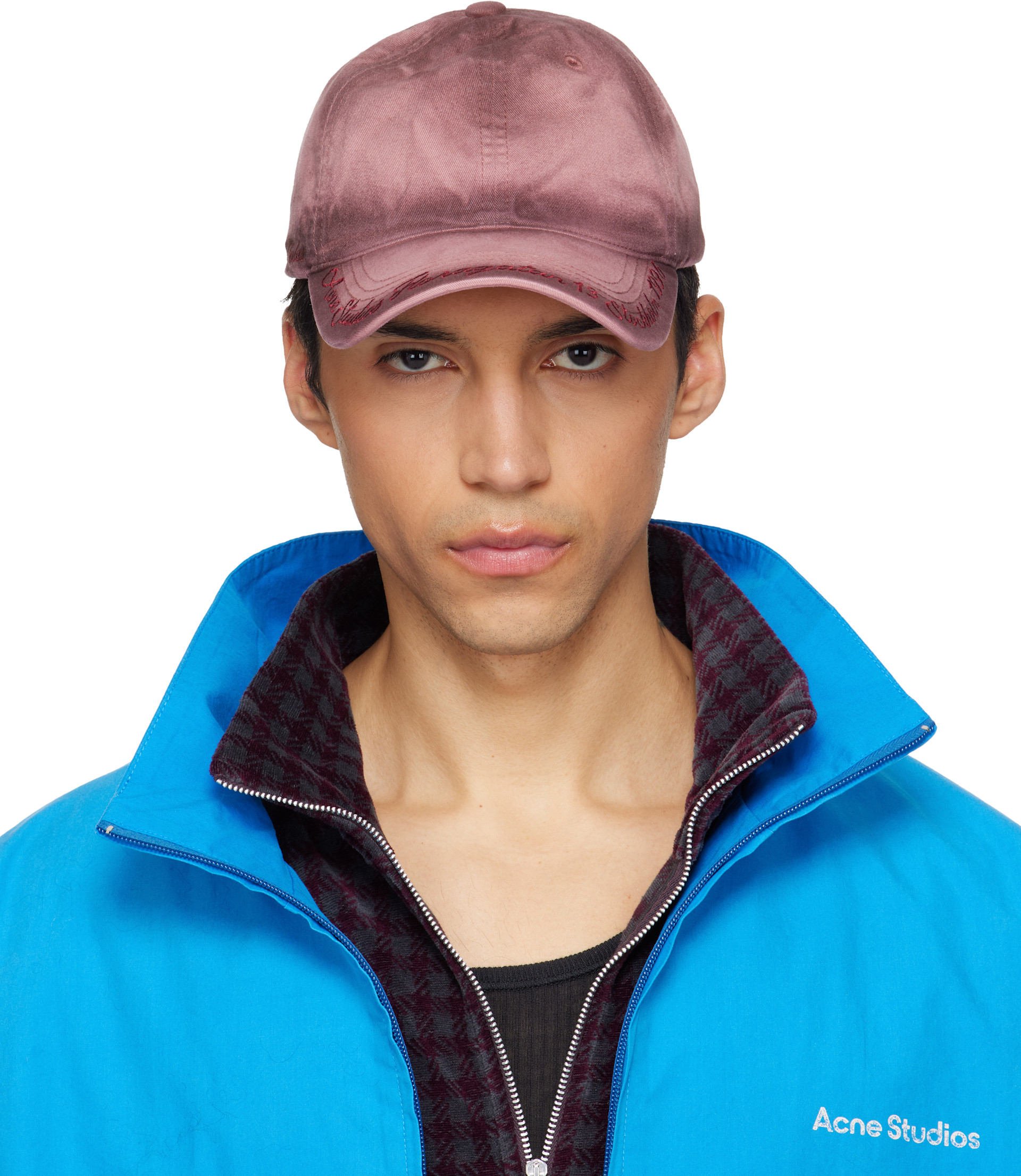 Acne Studios: Pink Logo Cap | SSENSE