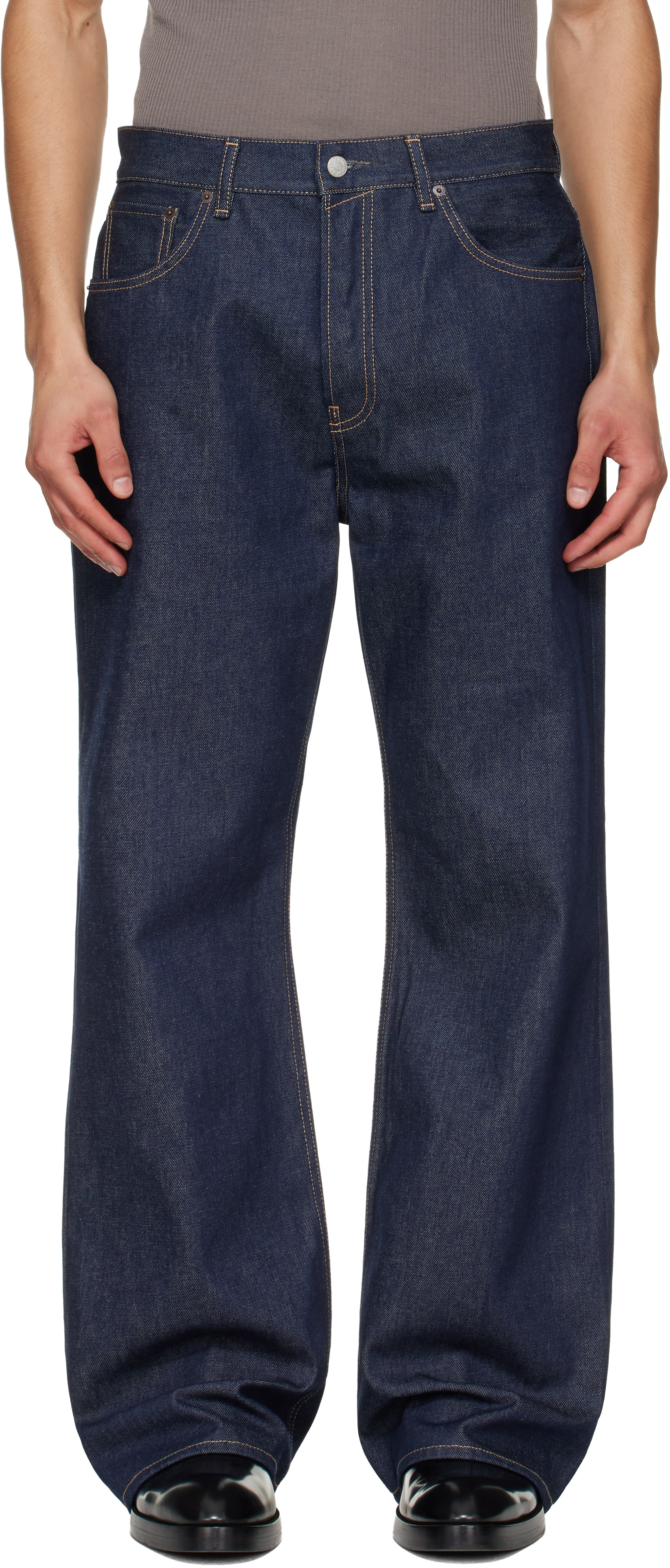 Acne Studios: Navy Regular Fit 2021M Jeans | SSENSE
