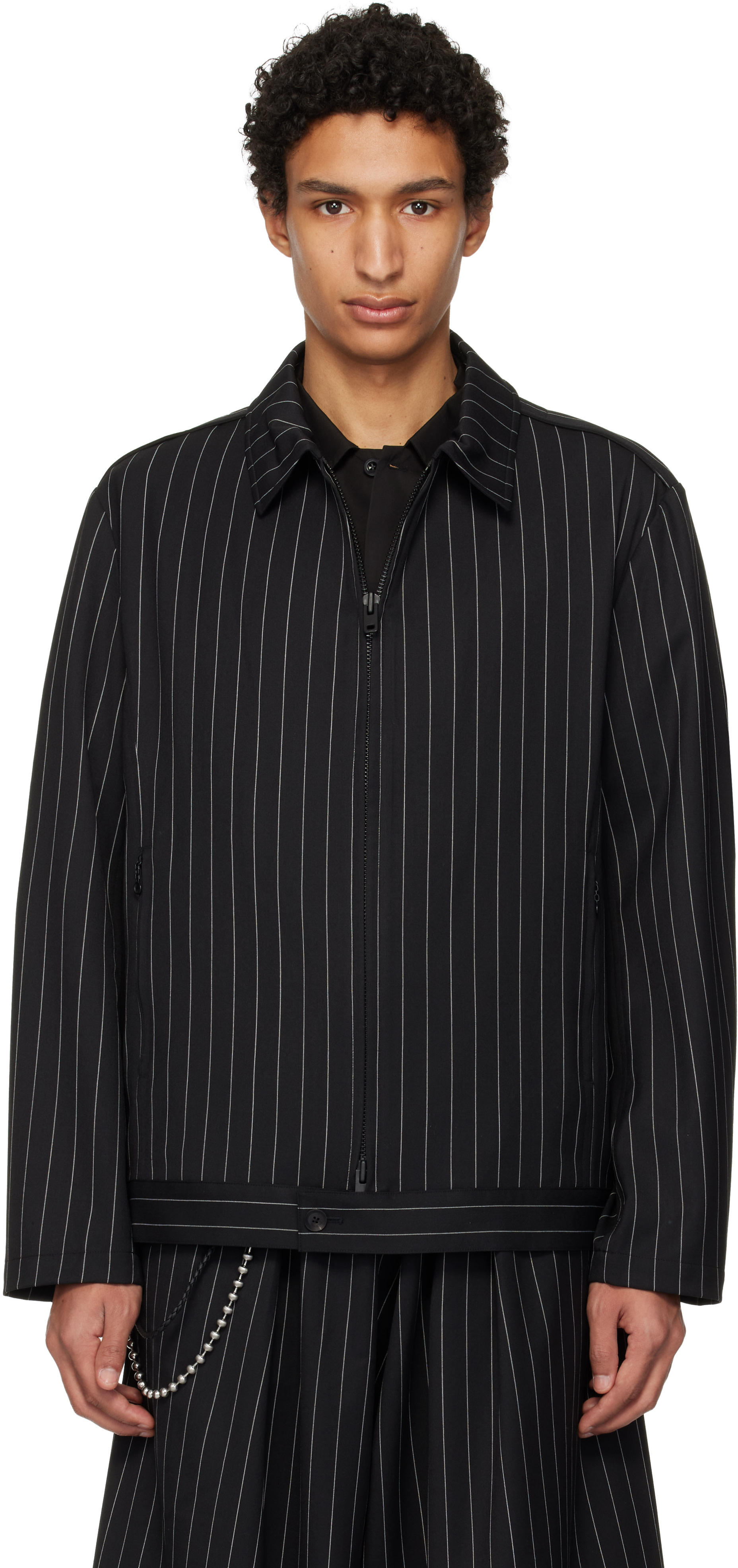 Y-3: Black Refined Wool UT Blouson Jacket | SSENSE