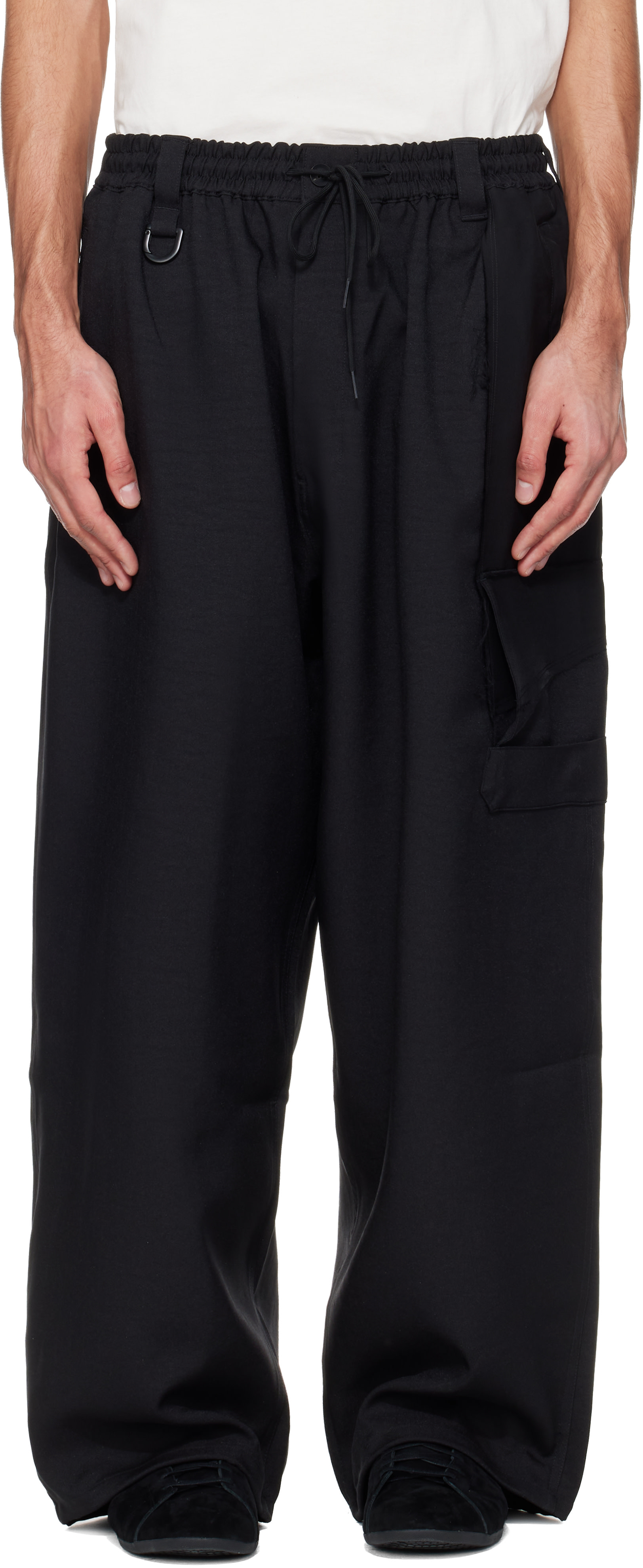 Y-3: Black Sport Uniform Straight Cargo Pants | SSENSE
