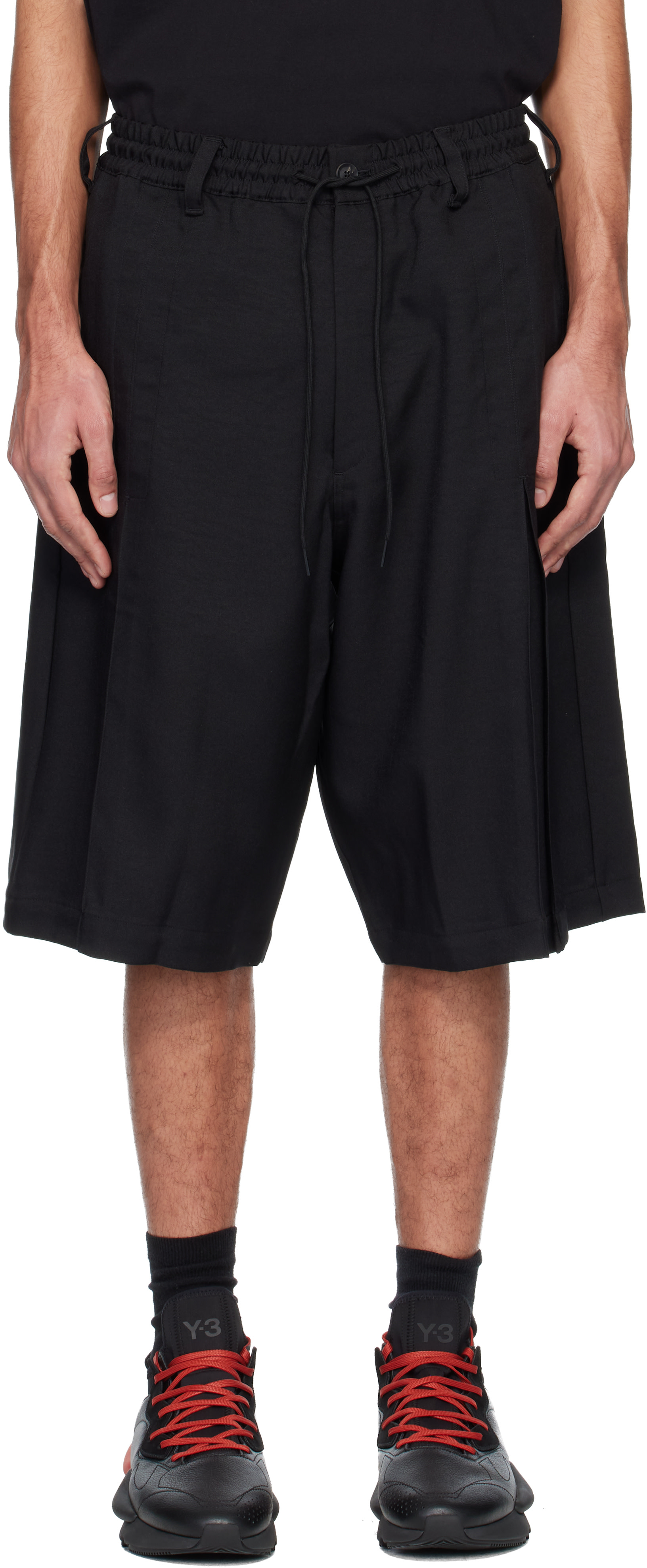 Y-3: Black M SU PLT Shorts | SSENSE