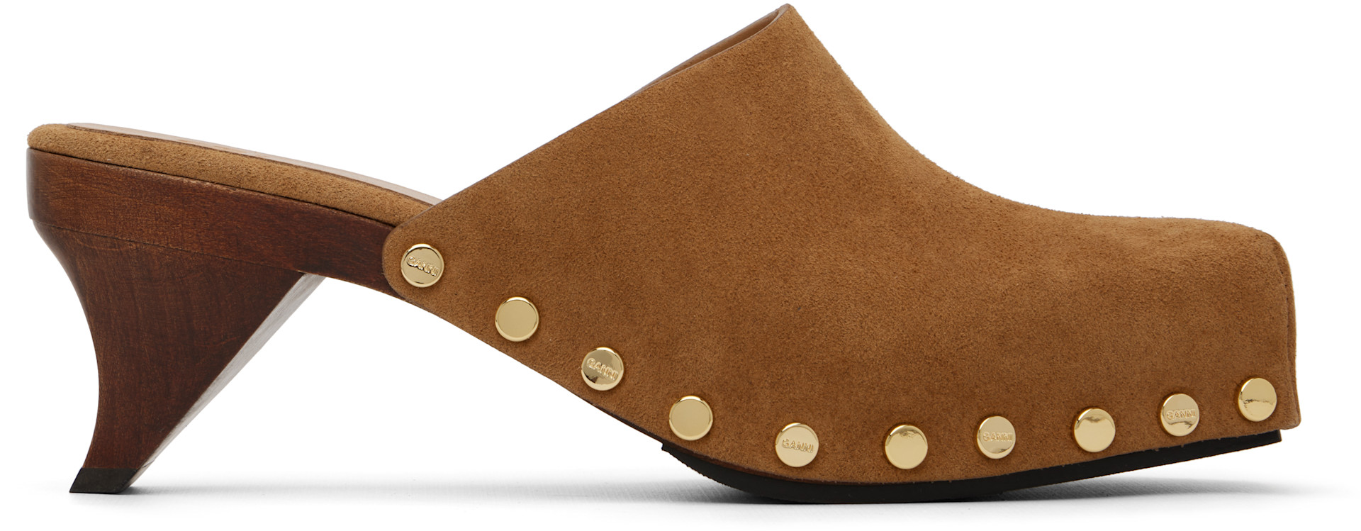 靴 _Fot wood heel mules octagon _Fot wood heel mules octagon 【公式通販】