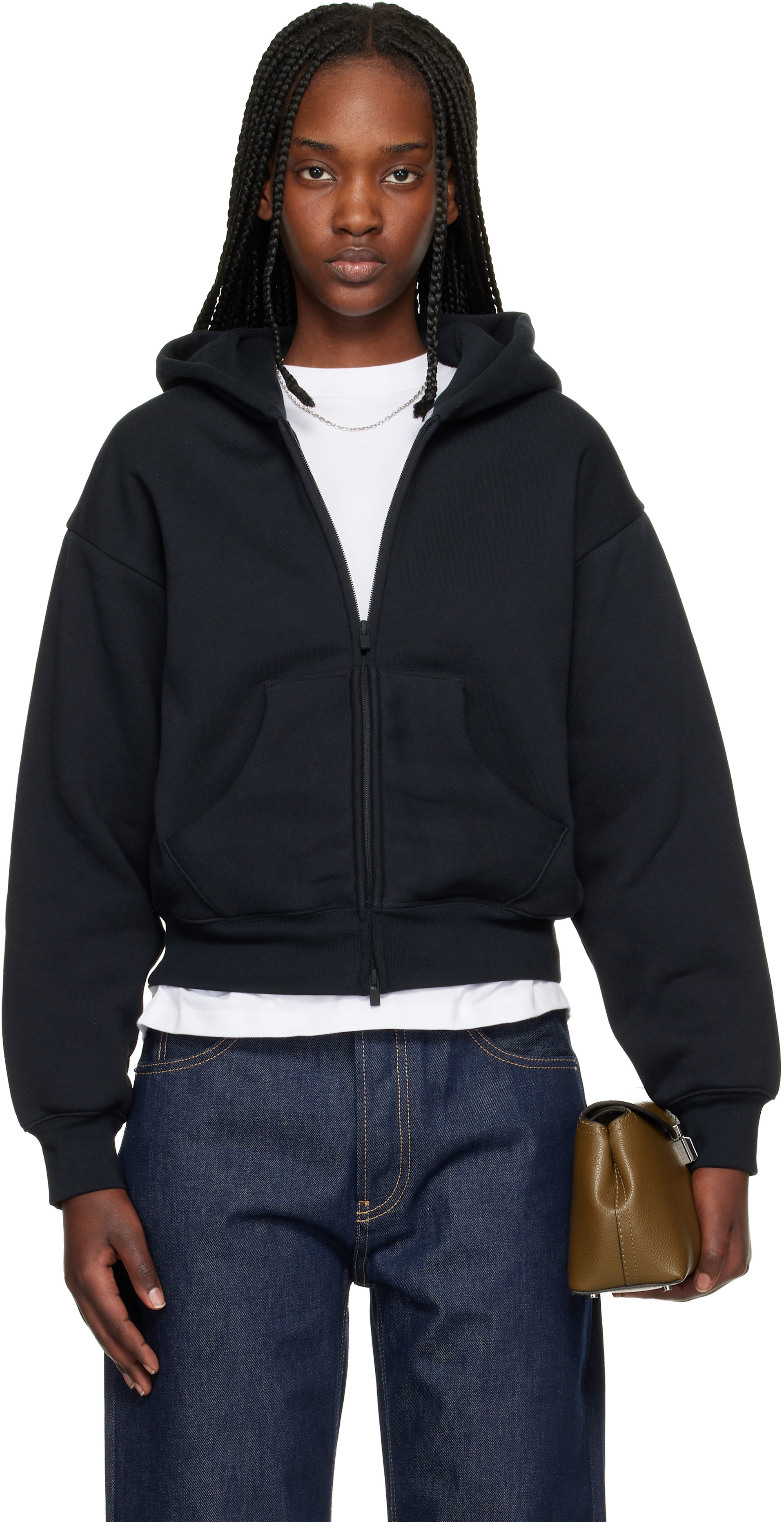 Fear of God ESSENTIALS: ブラック Classic Full Zip フーディ