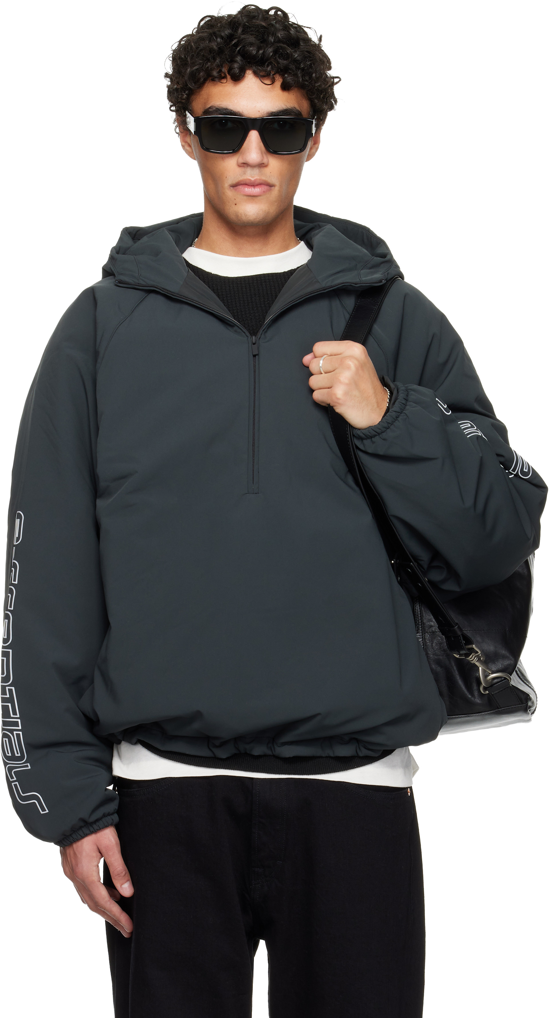 ESSENTIAL フロストナイロン ブルゾン ESSENTIAL / フロストナイロン ブルゾン OUTERS Night STORE | ダブル