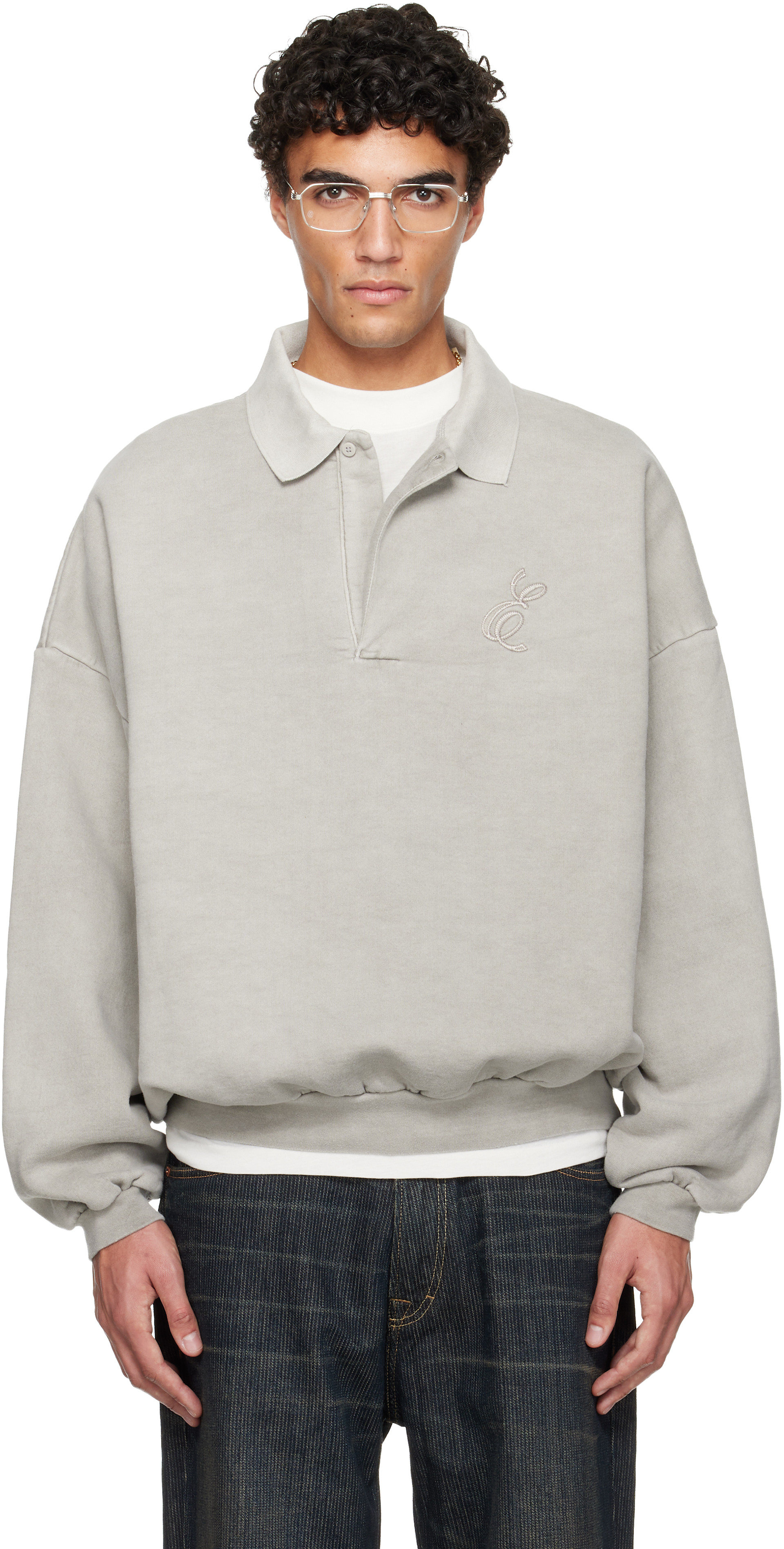 Fear of God ESSENTIALS: グレー Holiday Embroidered Classic