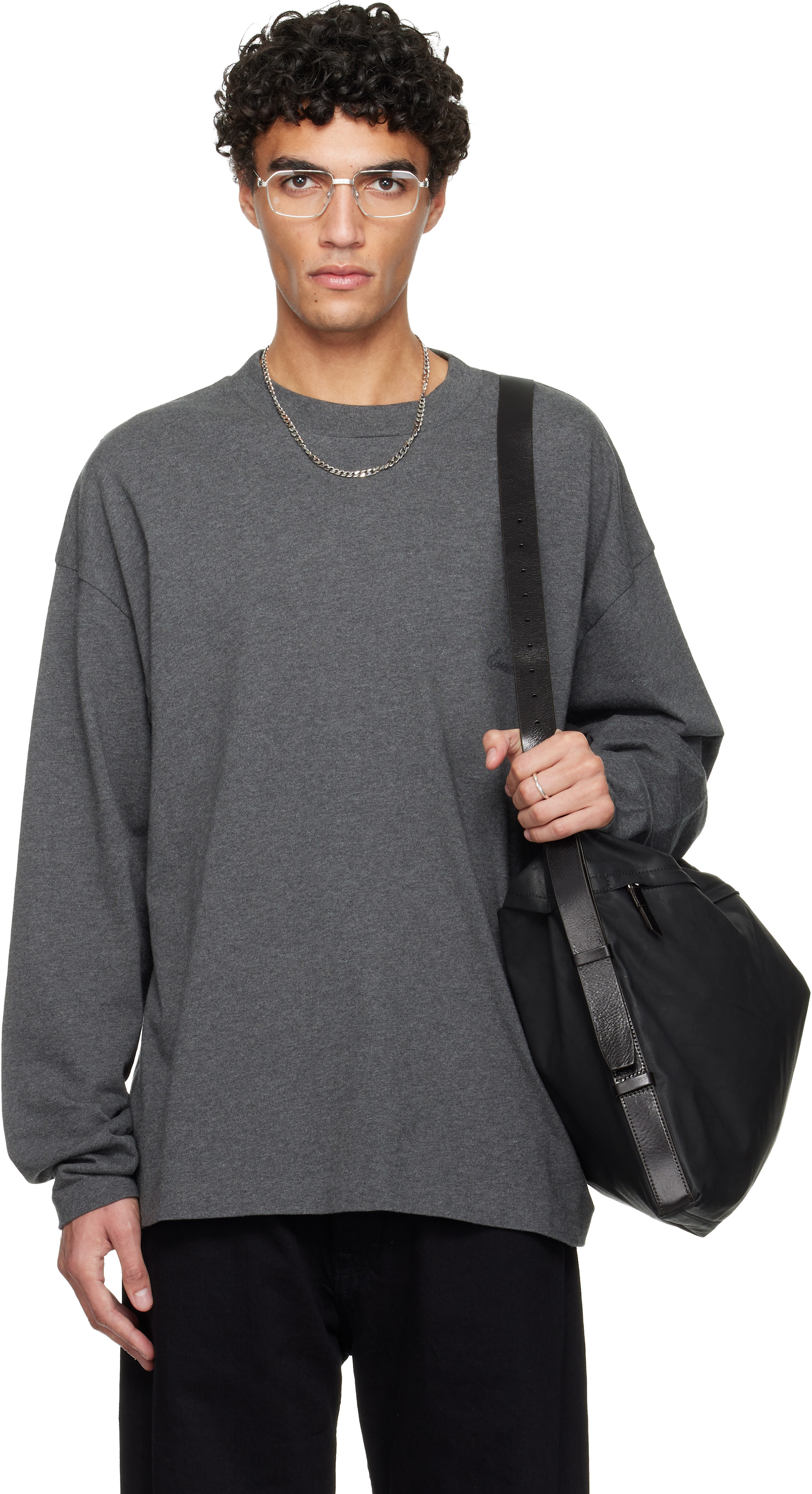 Fear of God ESSENTIALS: グレー Holiday Classic 長袖Tシャツ