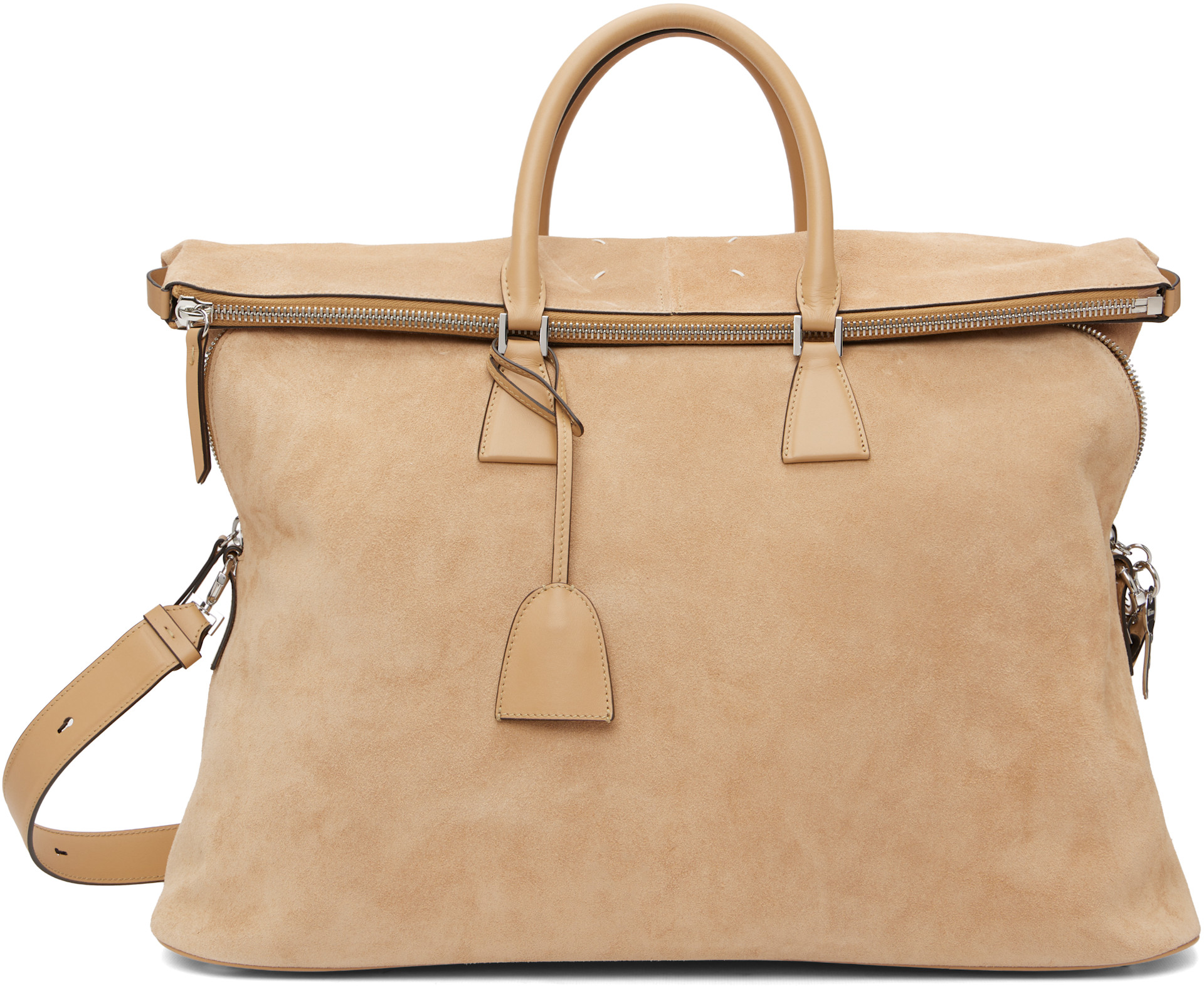 Maison Margiela: Tan 5AC Soft XL Bag | SSENSE Canada