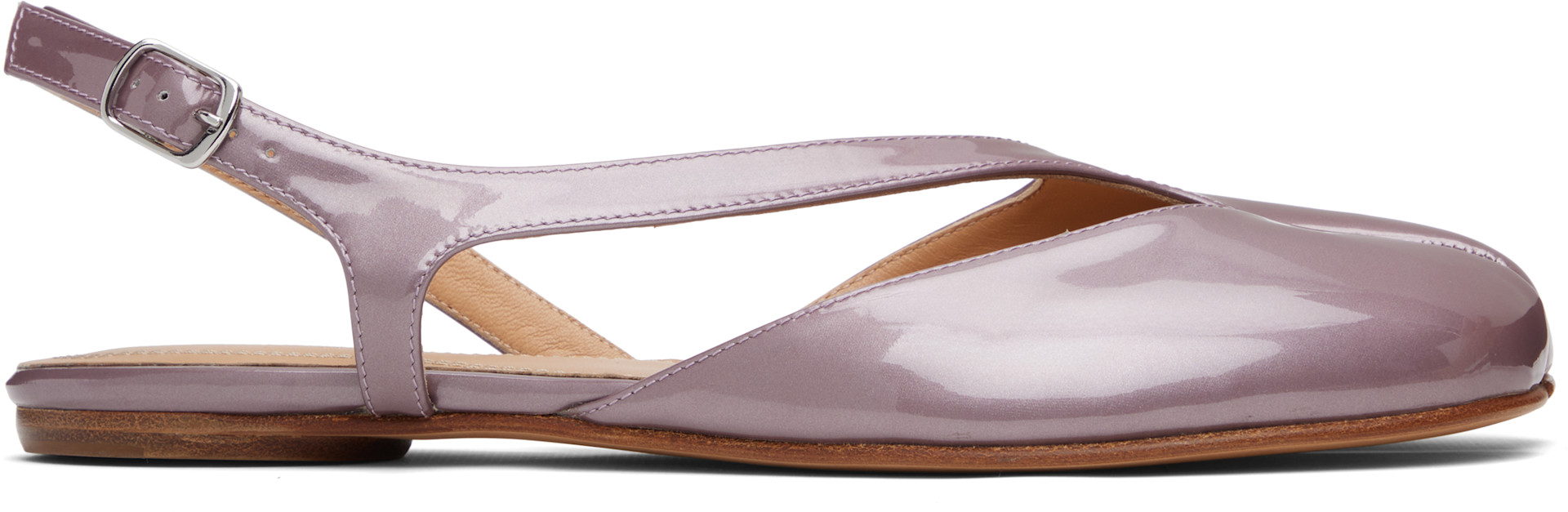 Maison Margiela: Purple Tabi Slingback Sandals | SSENSE