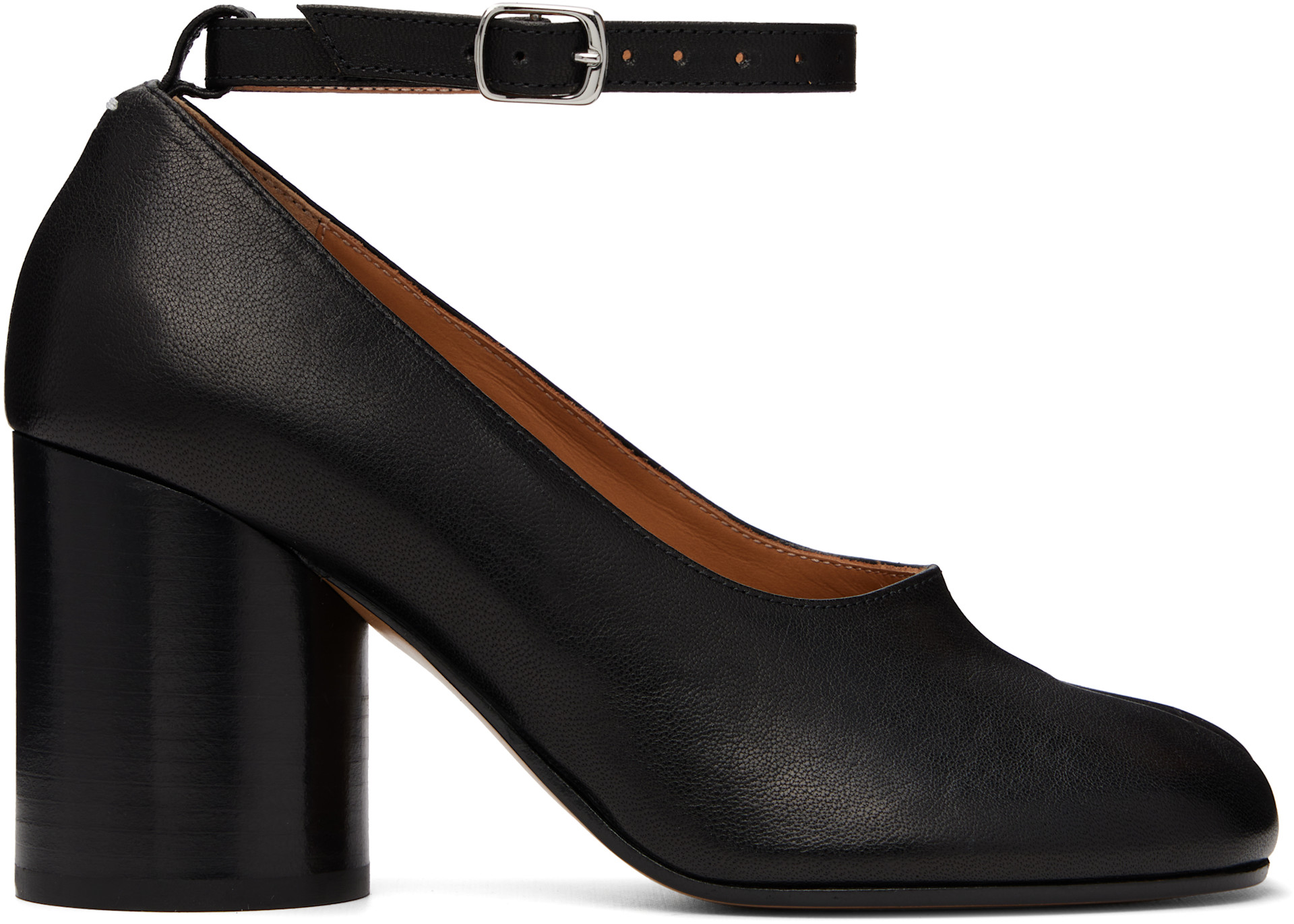 Maison Margiela: Black Tabi Heels | SSENSE