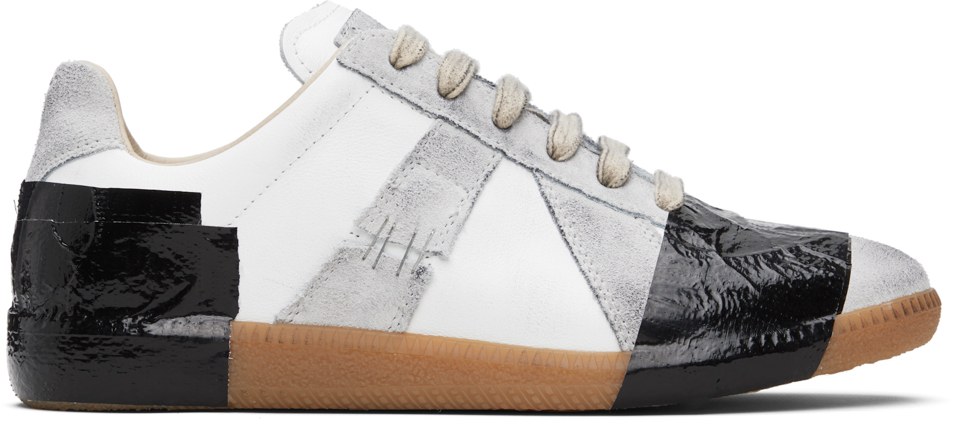 置物 Maison Margiela REPLICA Maison Margiela: White & Gray Replica Sneakers | SSENSE
