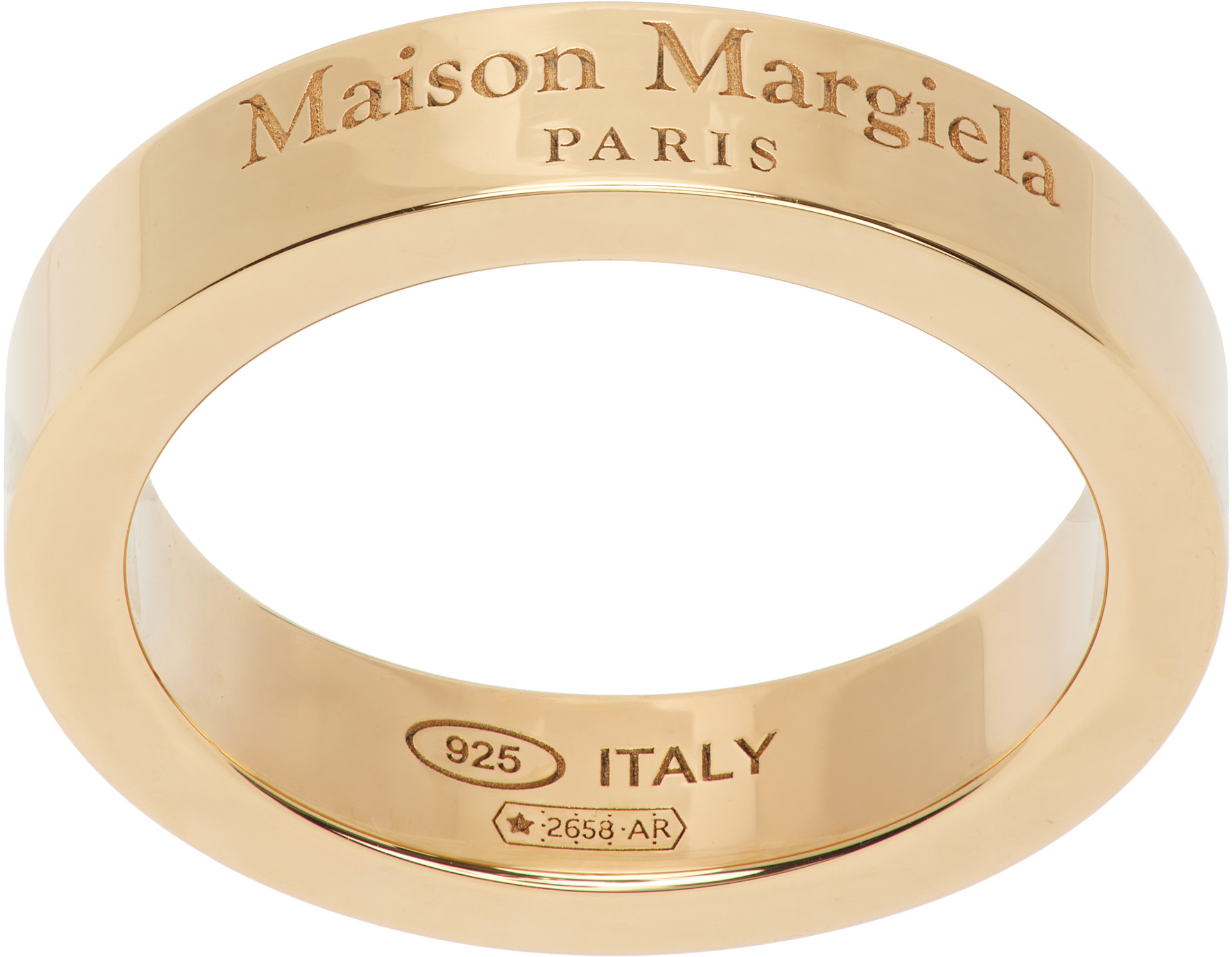 Maison Margiela ゴールドリング約11.5号 Maison Margiela: Logo Ring | SSENSE