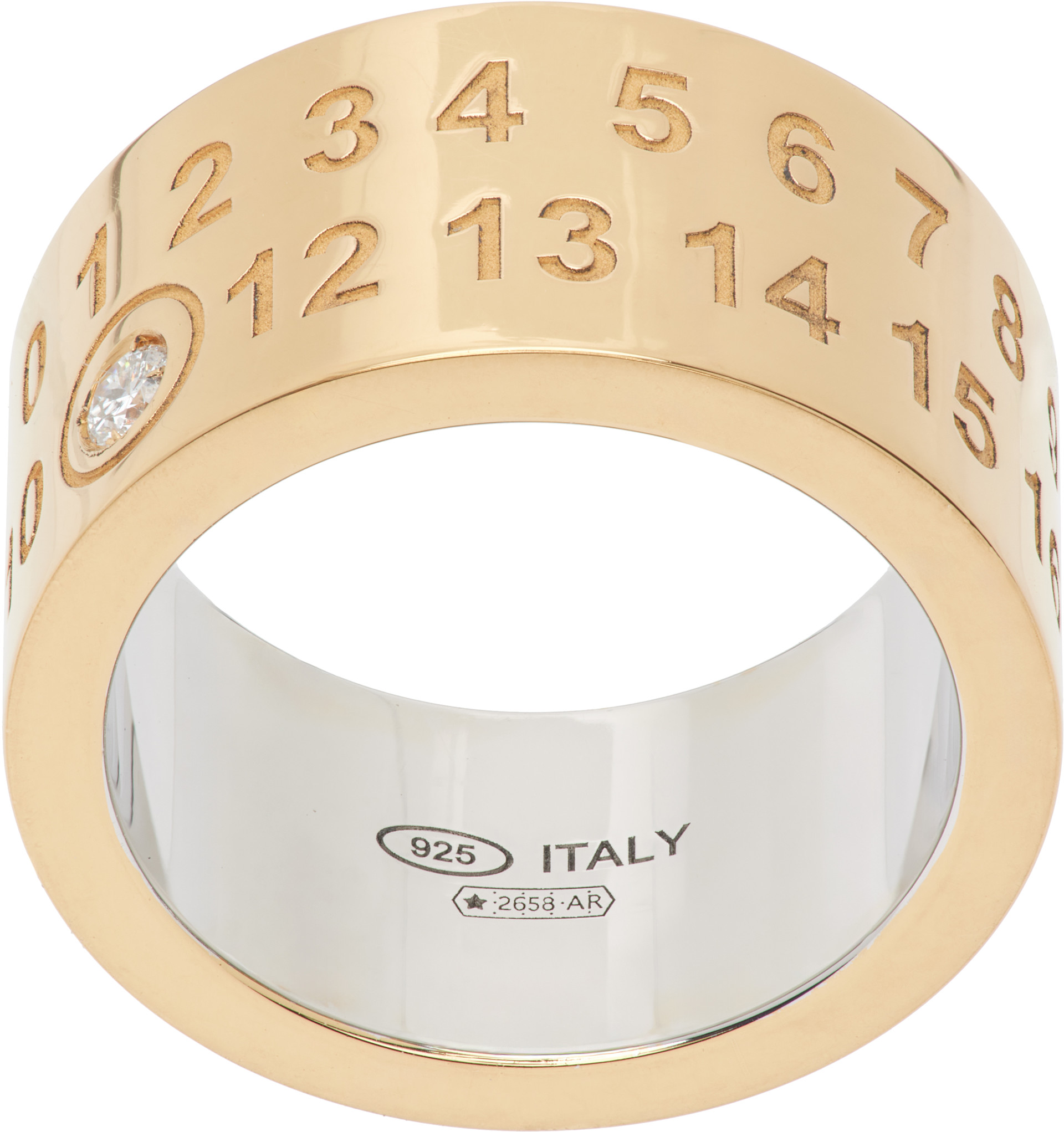 Maison Margiela: Numerical Diamond Ring | SSENSE