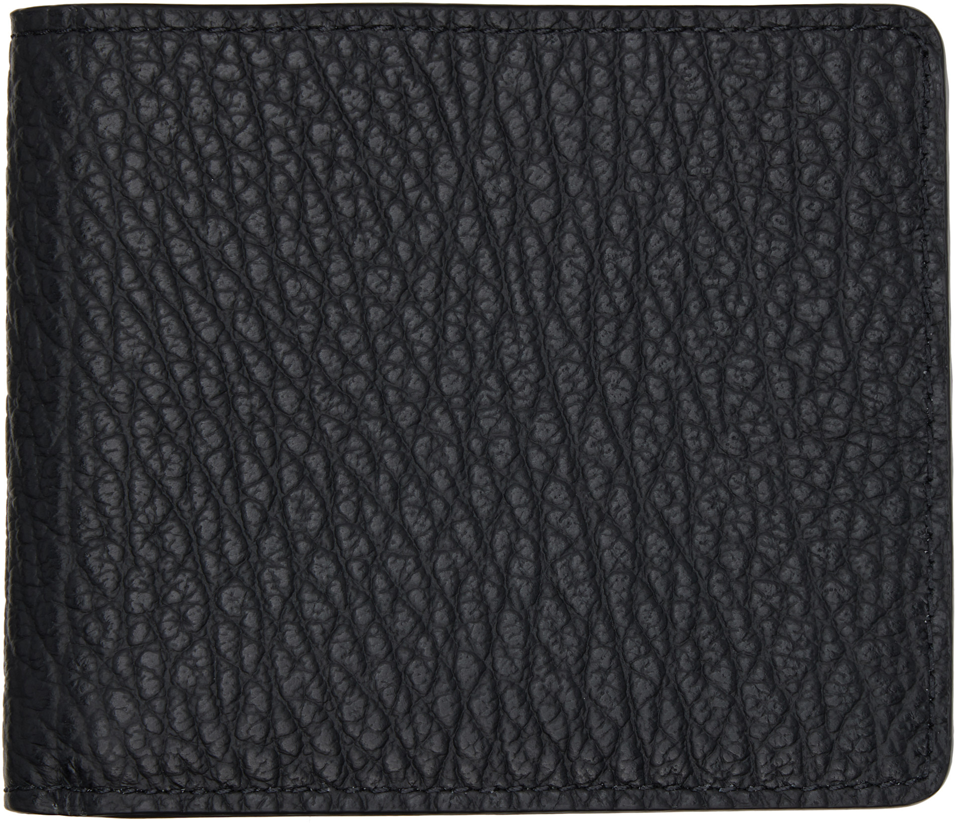 SSENSE購入Maison Margiela ブラックレザー 財布 Maison Margiela: ブラック Four Stitches 財布 | SSENSE 日本
