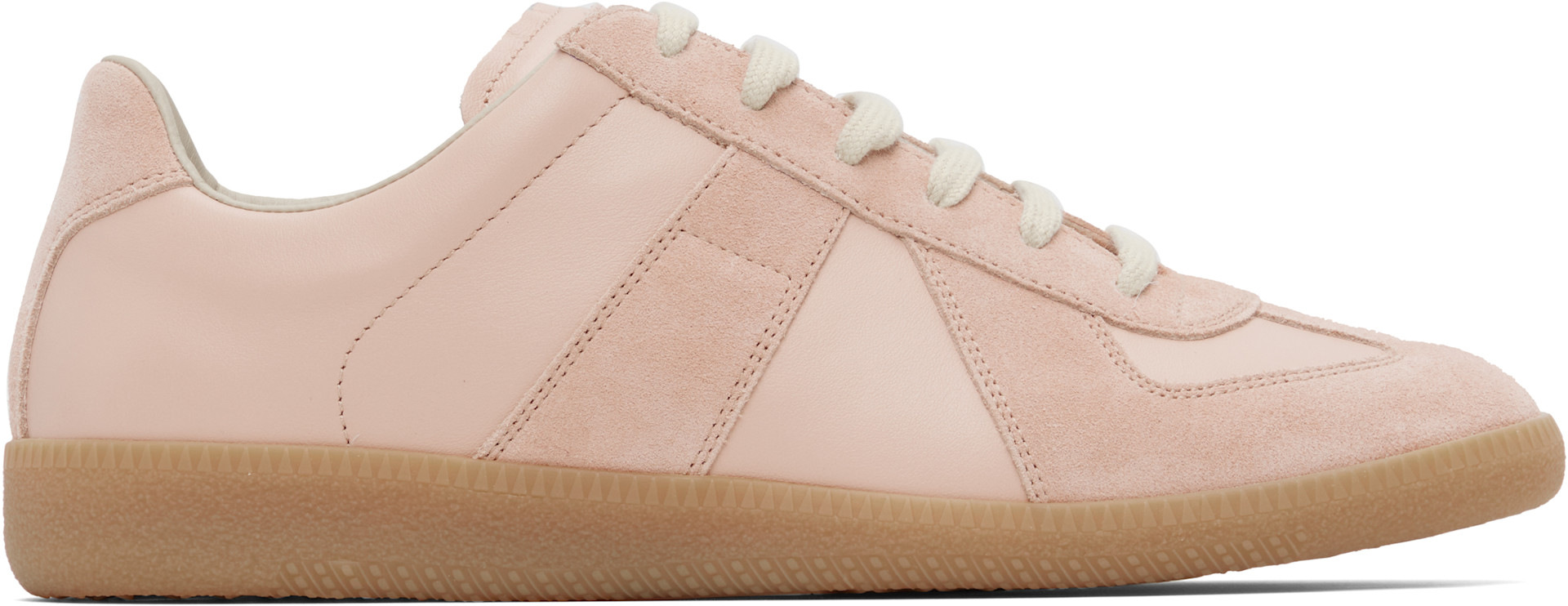 Maison Margiela: Pink Replica Sneakers | SSENSE