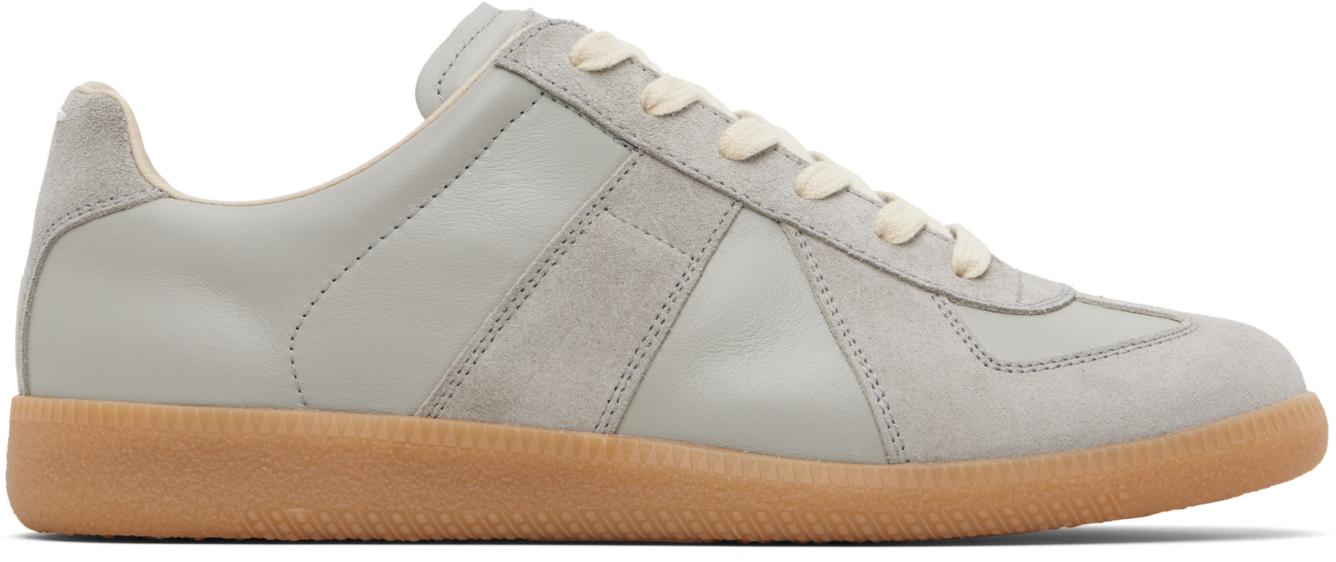 Maison Margiela: Gray Replica Sneakers | SSENSE