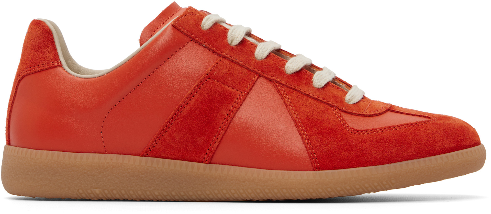 Maison Margiela: Orange Replica Sneakers | SSENSE