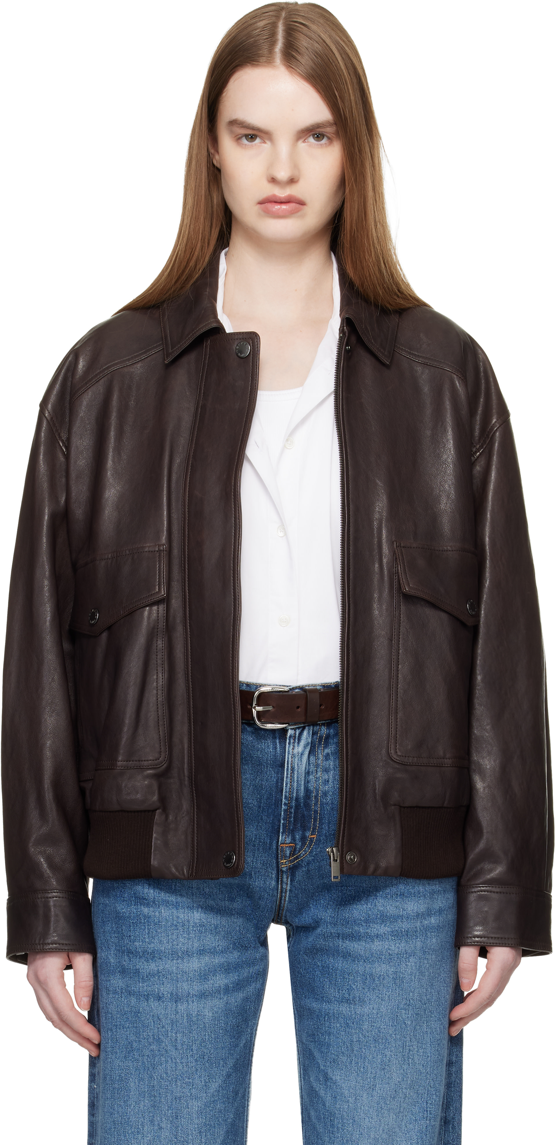 ウィメンズ用 Weekend Max Mara レザー ジャケット | SSENSE 日本