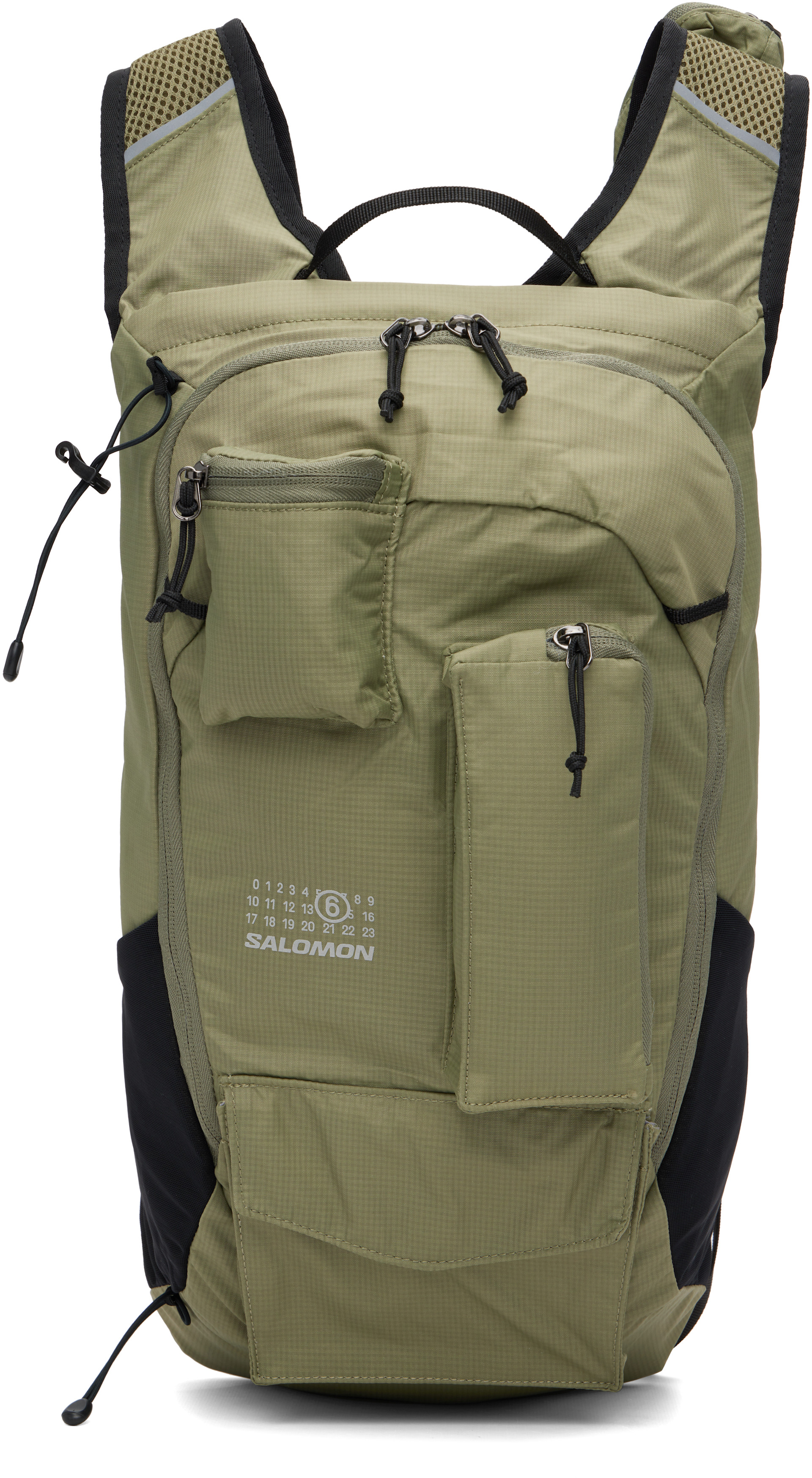 MM6 Maison Margiela: Khaki Salomon Edition Numeric Nylon Backpack 