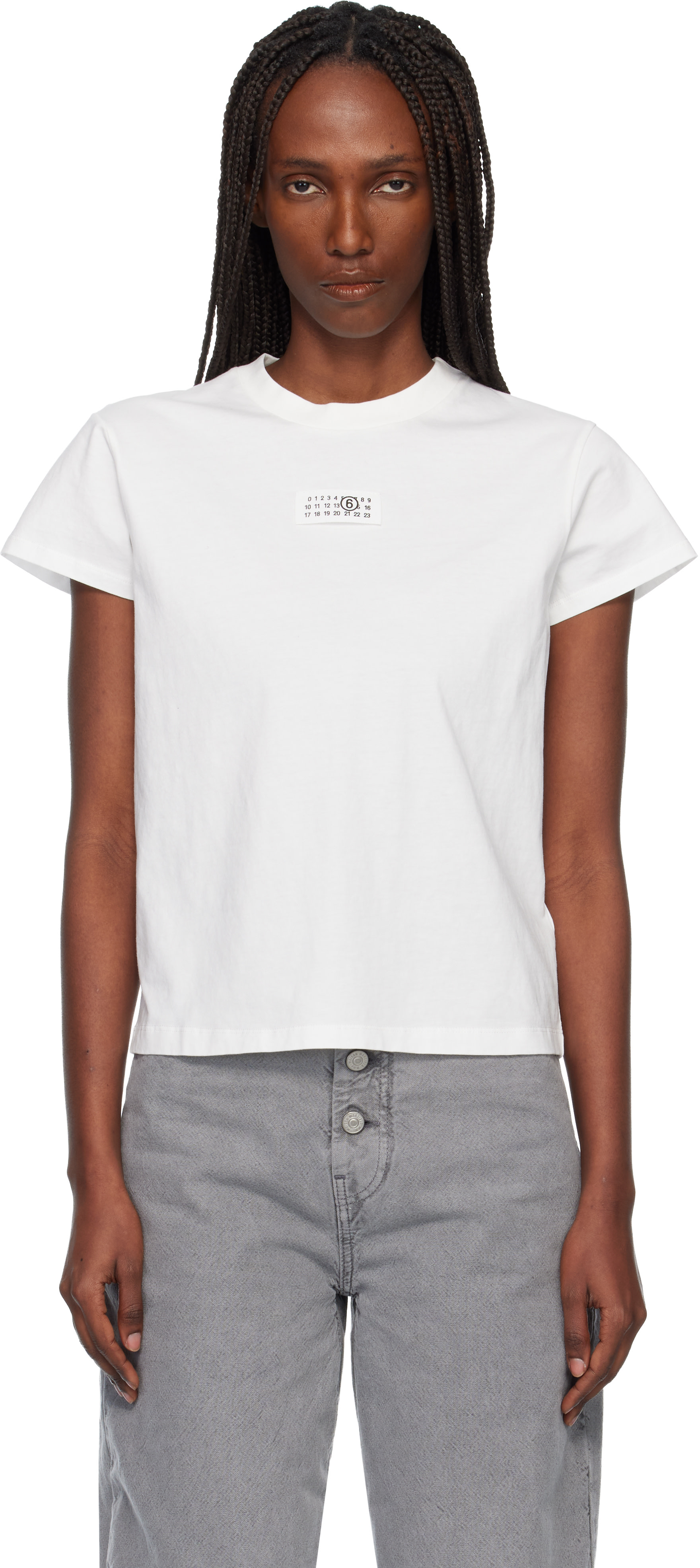 MM6 Maison Margiela: Off-White Numeric Cotton T-shirt | SSENSE Canada