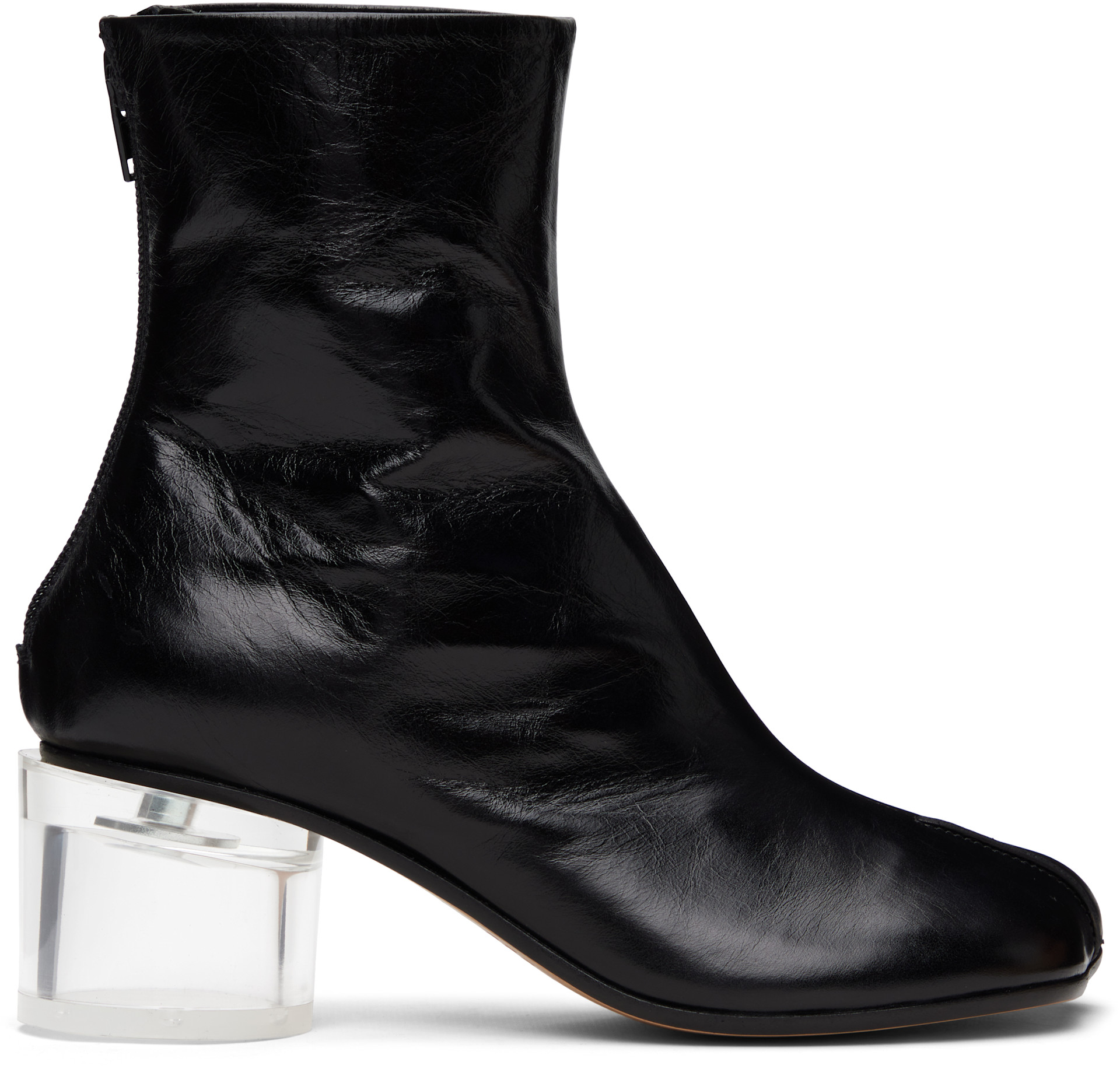 MM6 Maison Margiela: Black Anatomic Ankle Boots | SSENSE MM6 Maison Margiela: Black Anatomic Ankle Boots | SSENSE