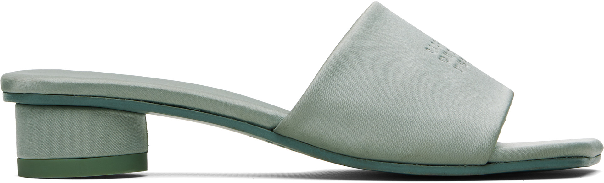 MM6 Maison Margiela: Gray Anatomic Numeric Heeled Sandals | SSENSE