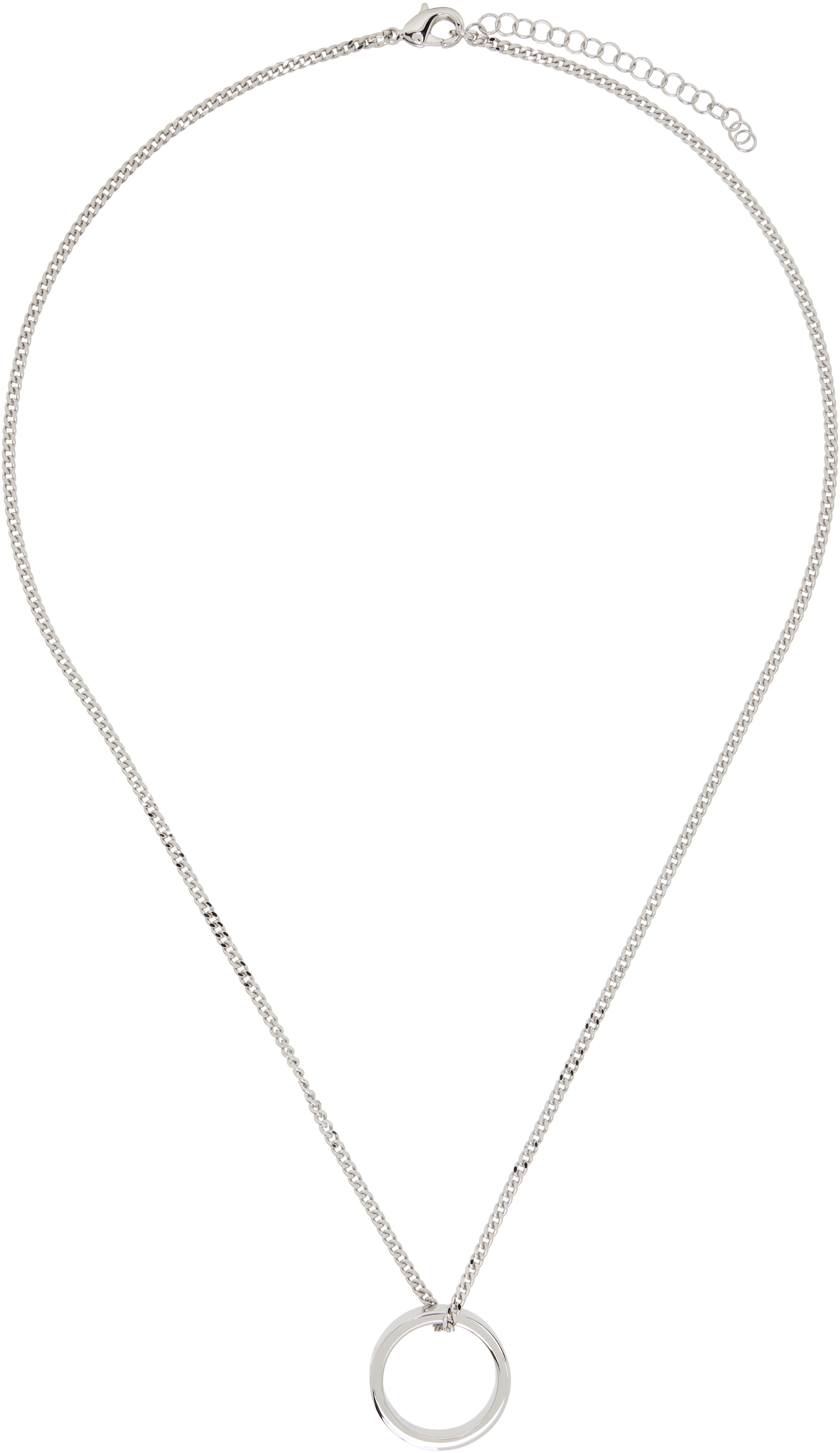 【Maison Margiela】Numericリングネックレス シルバー MM6 Maison Margiela: Numeric ネックレス | SSENSE 日本